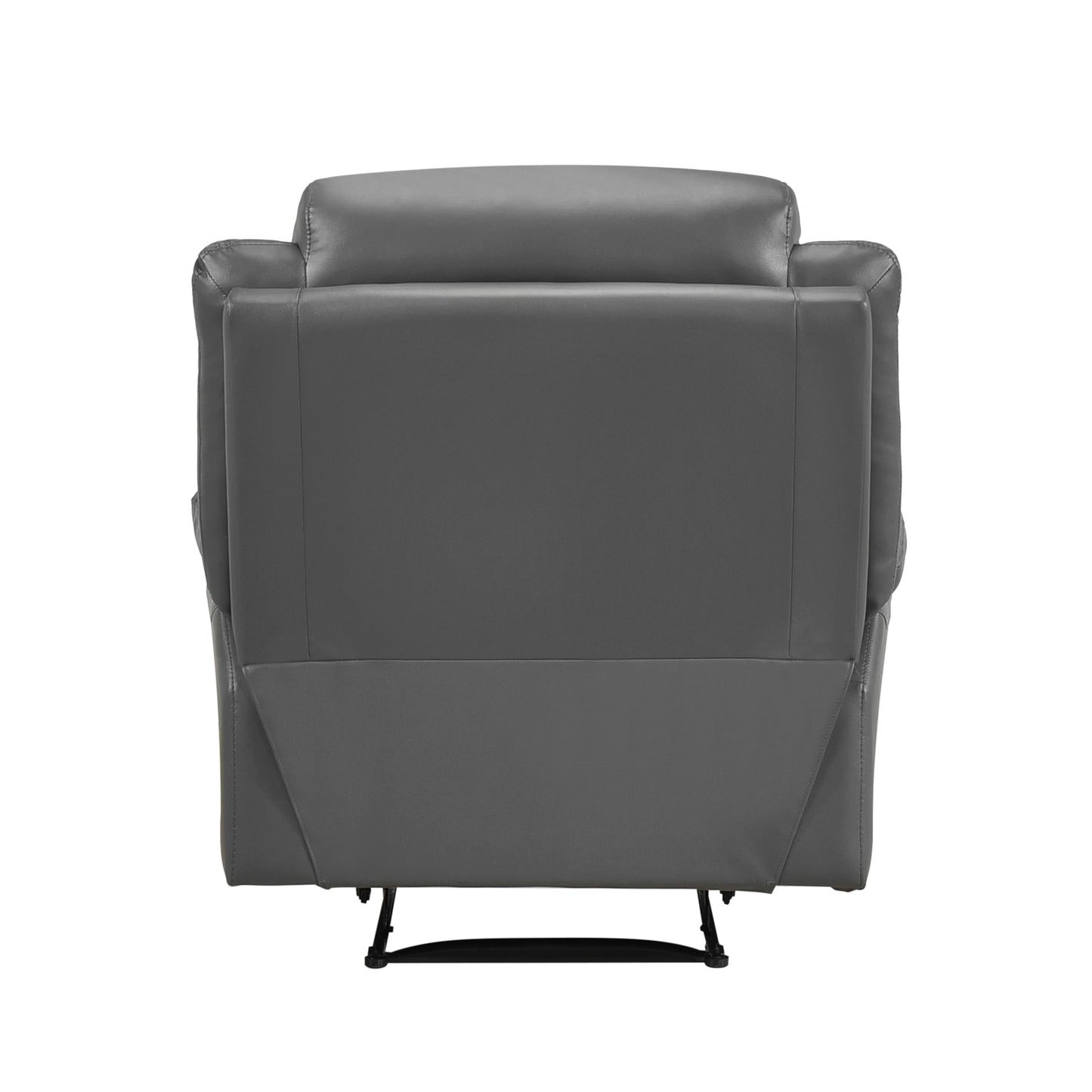 Homelegance Laconia Reclining Chair in Dark Gray Leather 9629DGY-1