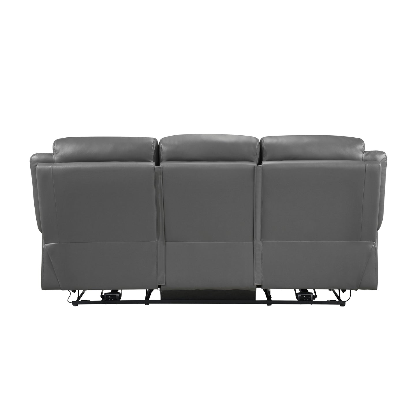 Homelegance Laconia Power Double Reclining Sectional Sofa Gray 9629DGY-3PW
