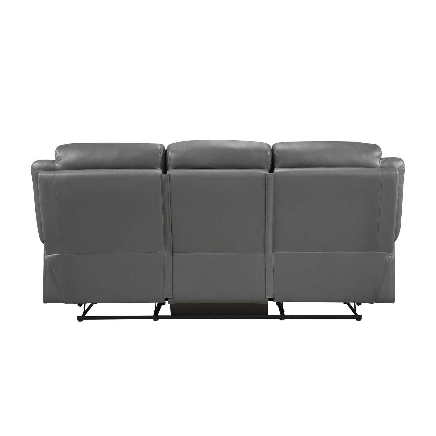 Homelegance Laconia Dark Gray Double Reclining Sectional Sofa 9629DGY-3