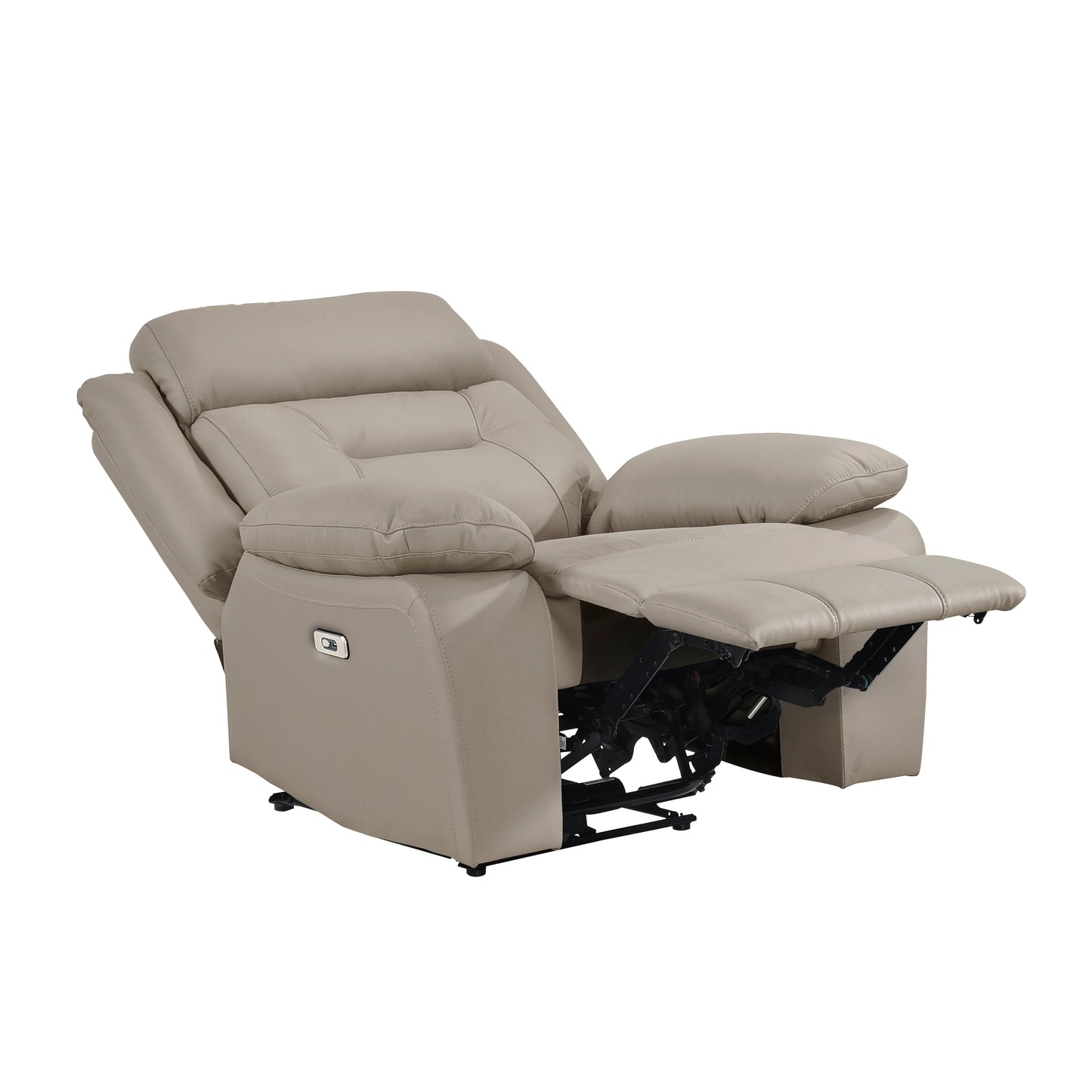 Homelegance Laconia Reclining Chair Power Recliner in Gray 9629LTE-1PW