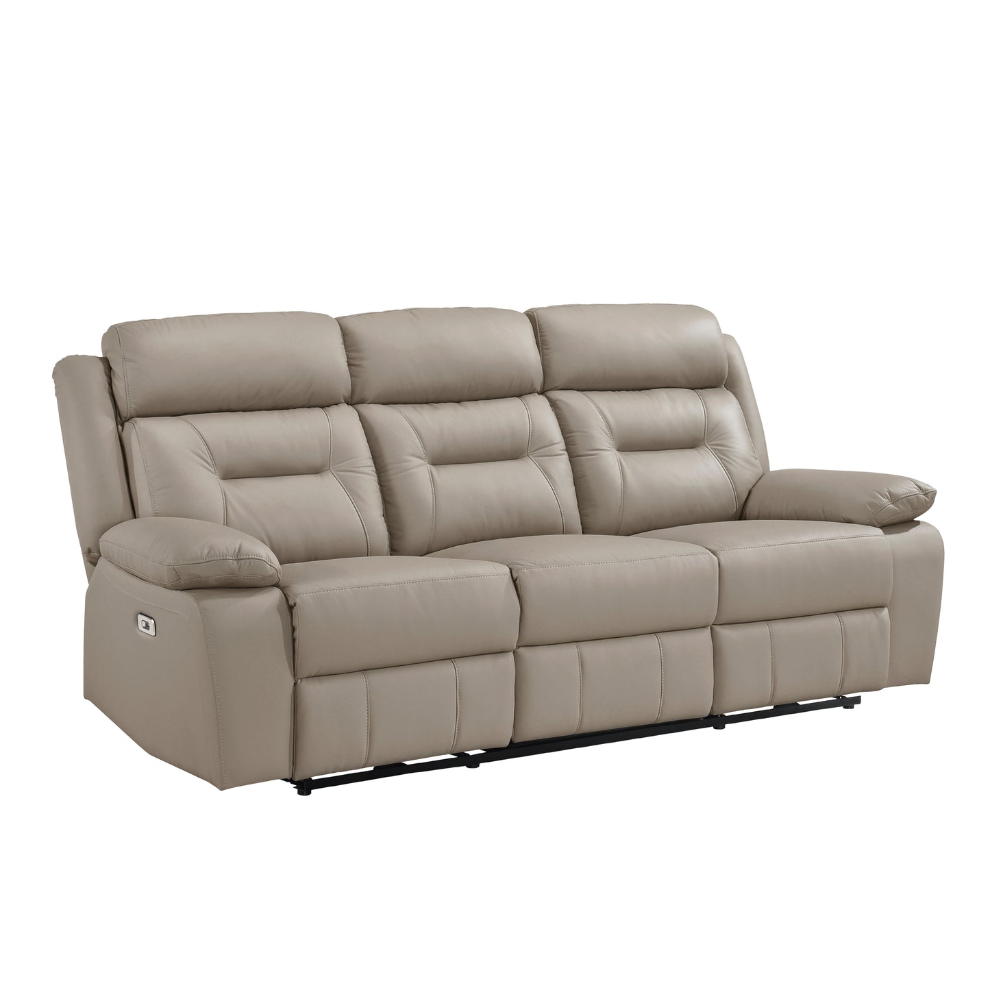 Homelegance Laconia Power Double Reclining Sectional Sofa in Luxurious Upholstery 9629LTE-3PW