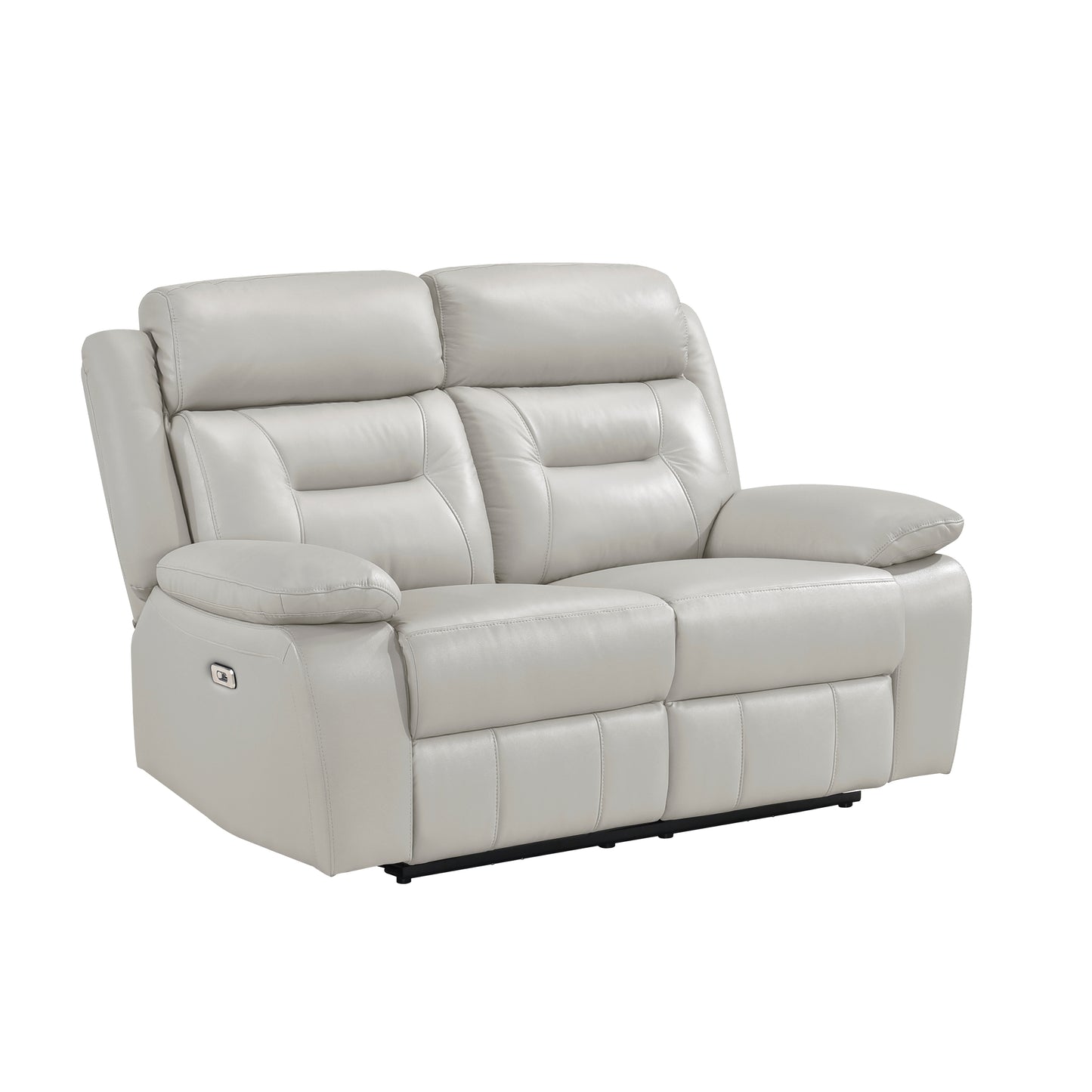 Homelegance Laconia Power Reclining Loveseat in Gray 9629SVE-2PW