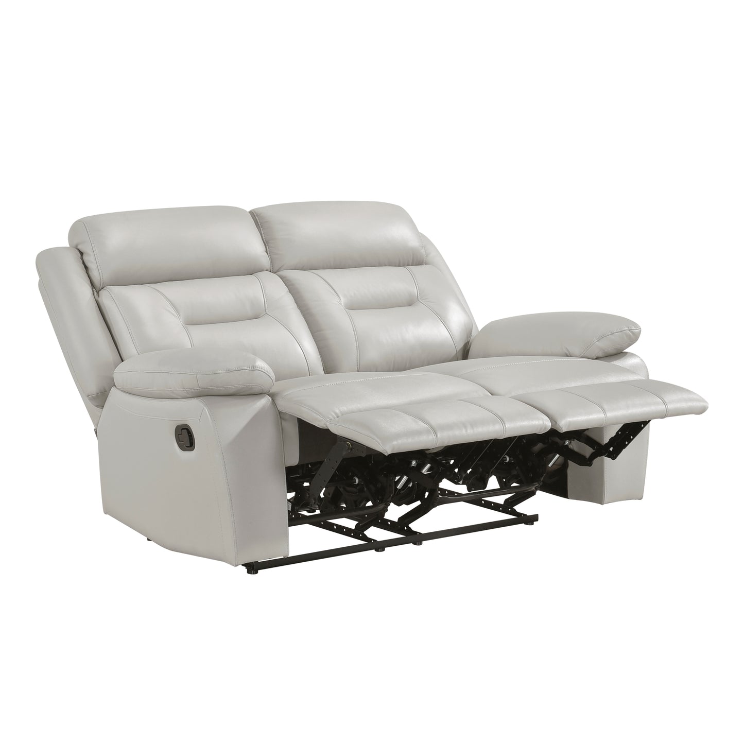 Homelegance Laconia Loveseat Reclining in Silver 9629SVE-2