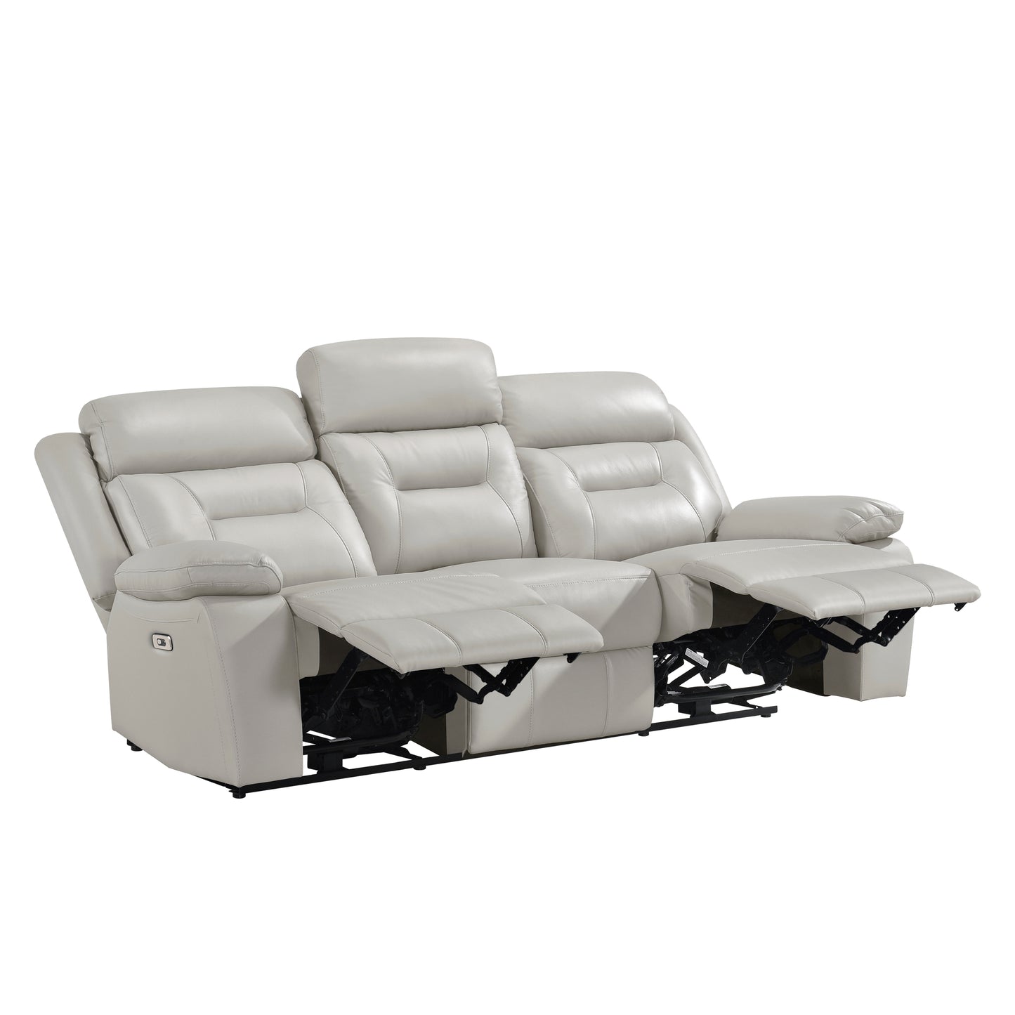 Homelegance Laconia Power Double Reclining Sectional Sofa Velvet 9629SVE-3PW