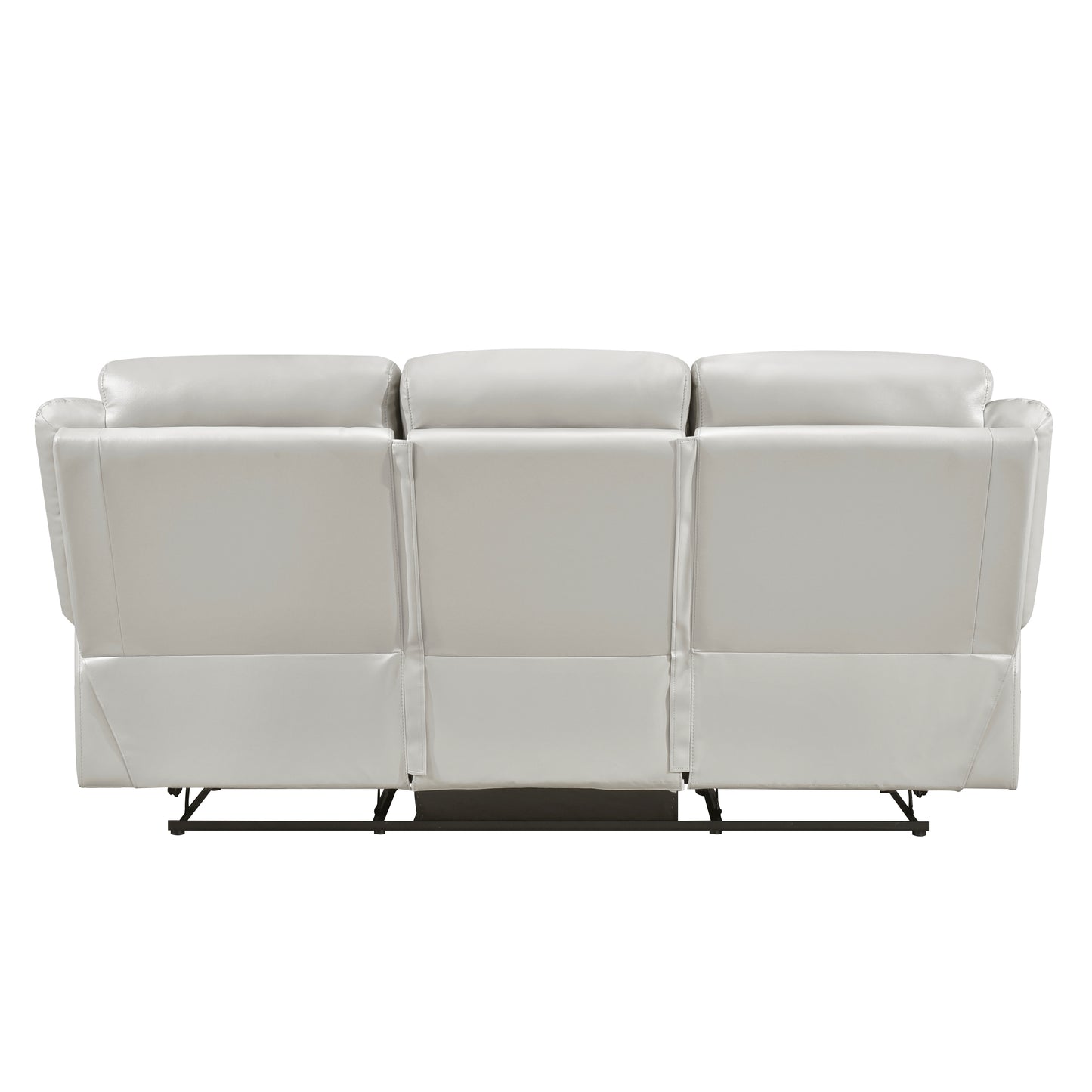 Homelegance Laconia Sectional Sofa Silver Double Recliner 9629SVE-3