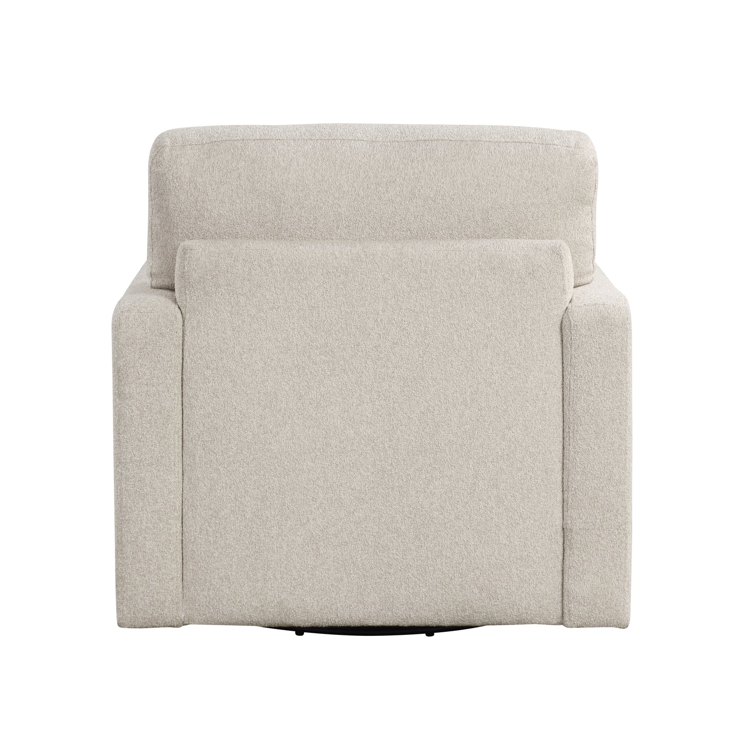 Homelegance Pompano Swivel Accent Chair in Beige Boucle Fabric 9630BE-1SW