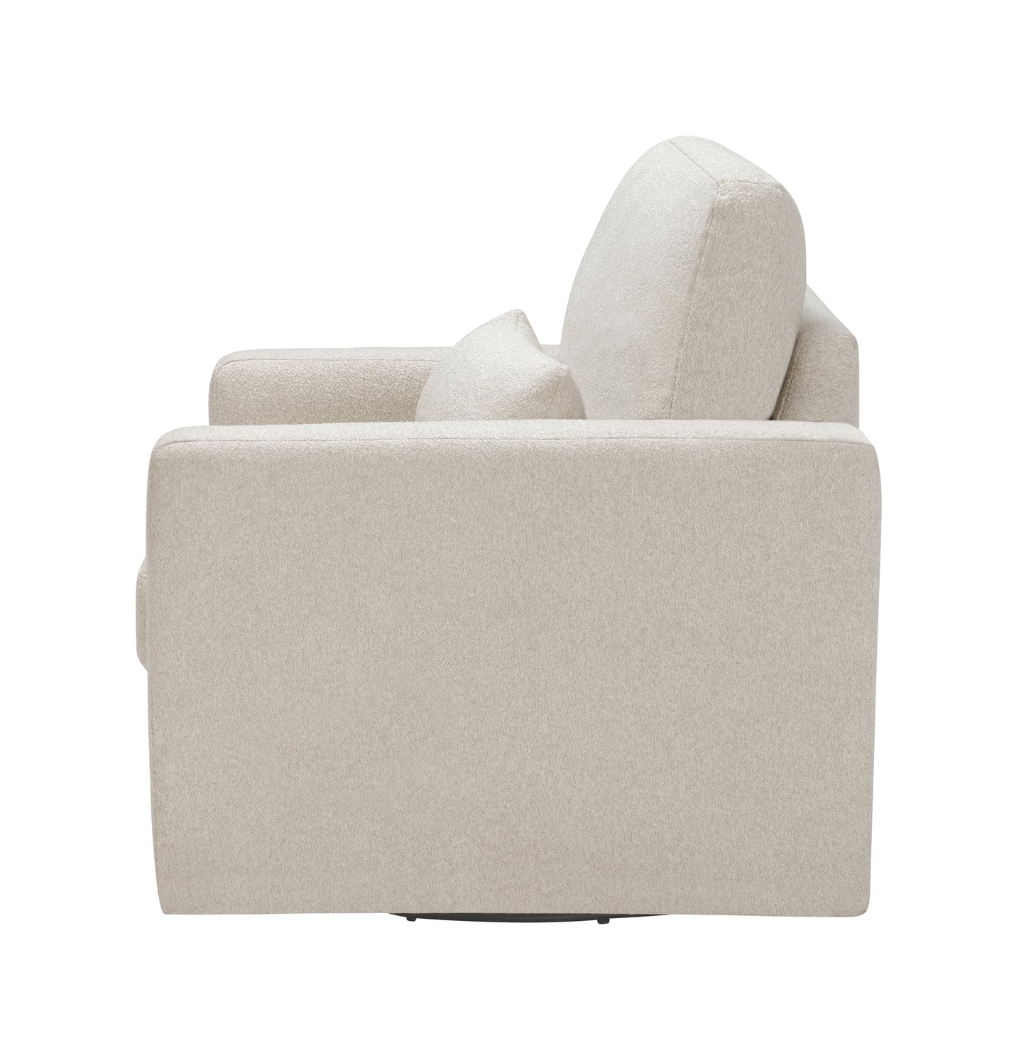 Homelegance Pompano Swivel Accent Chair in Beige Boucle Fabric 9630BE-1SW
