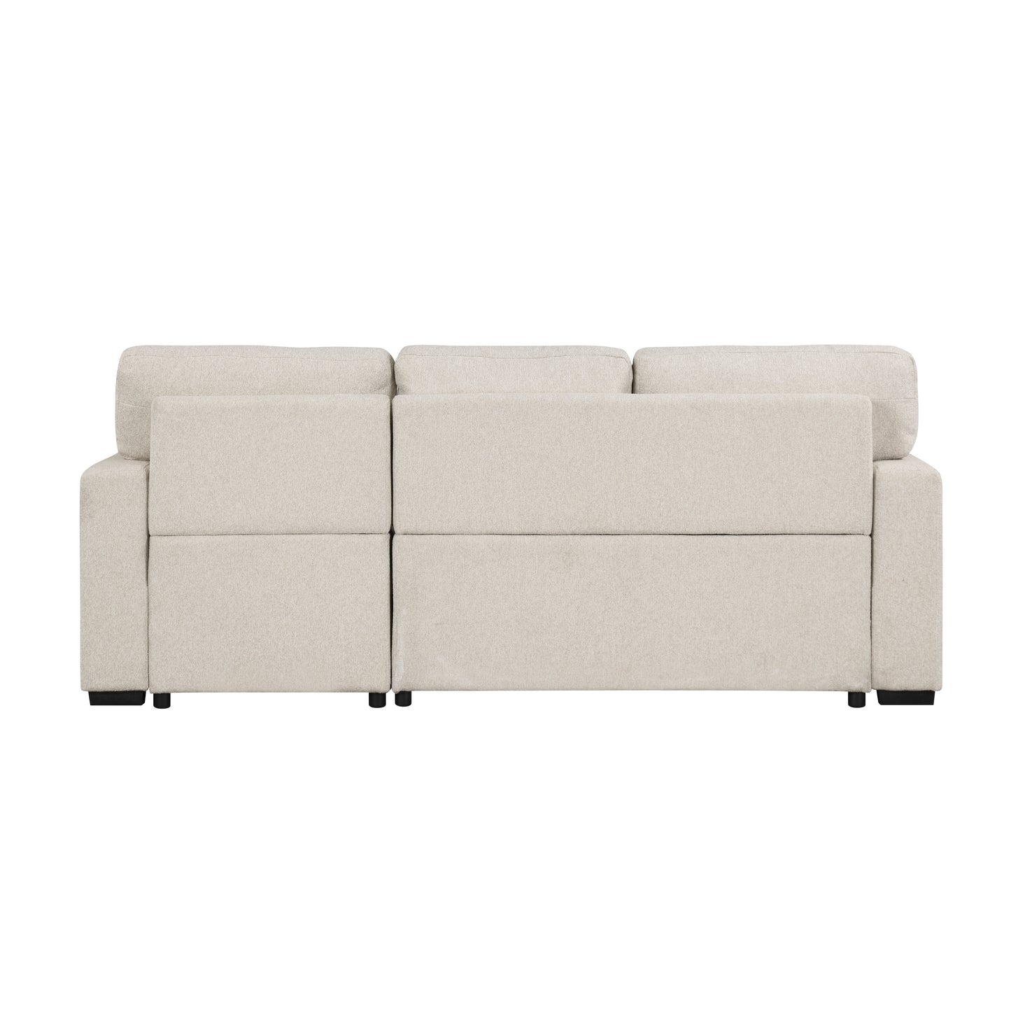 Homelegance Pompano Right Chaise Sectional Sofa in Elegant Beige 9630BE-22LRC