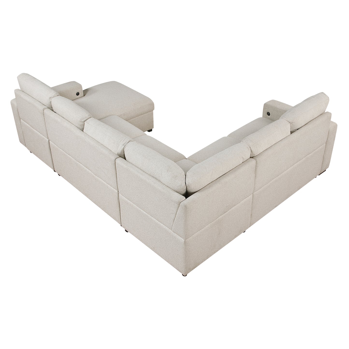 Homelegance Sectional Sofa in Beige 9630BE-42LRC