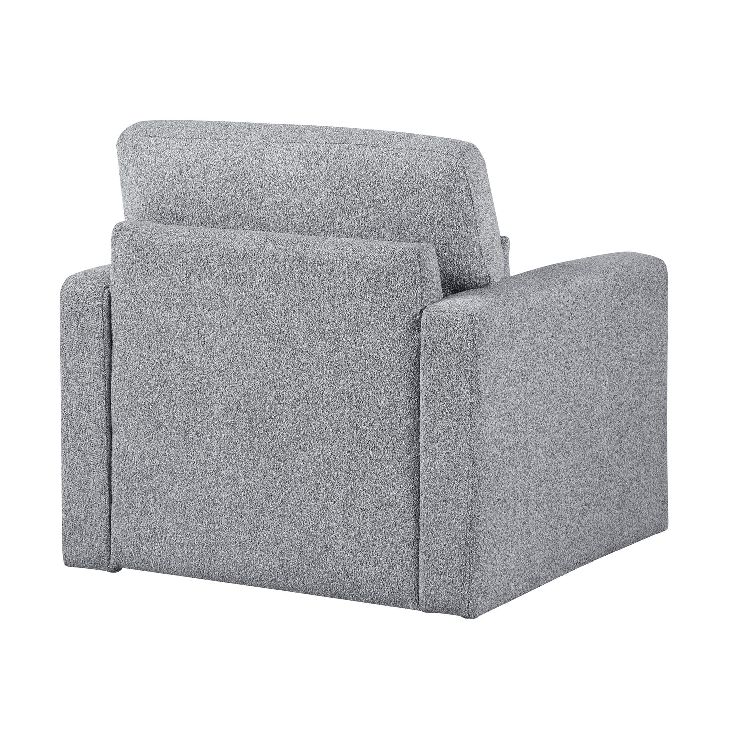 Homelegance Pompano Swivel Accent Chair in Gray Fabric 9630GY-1SW