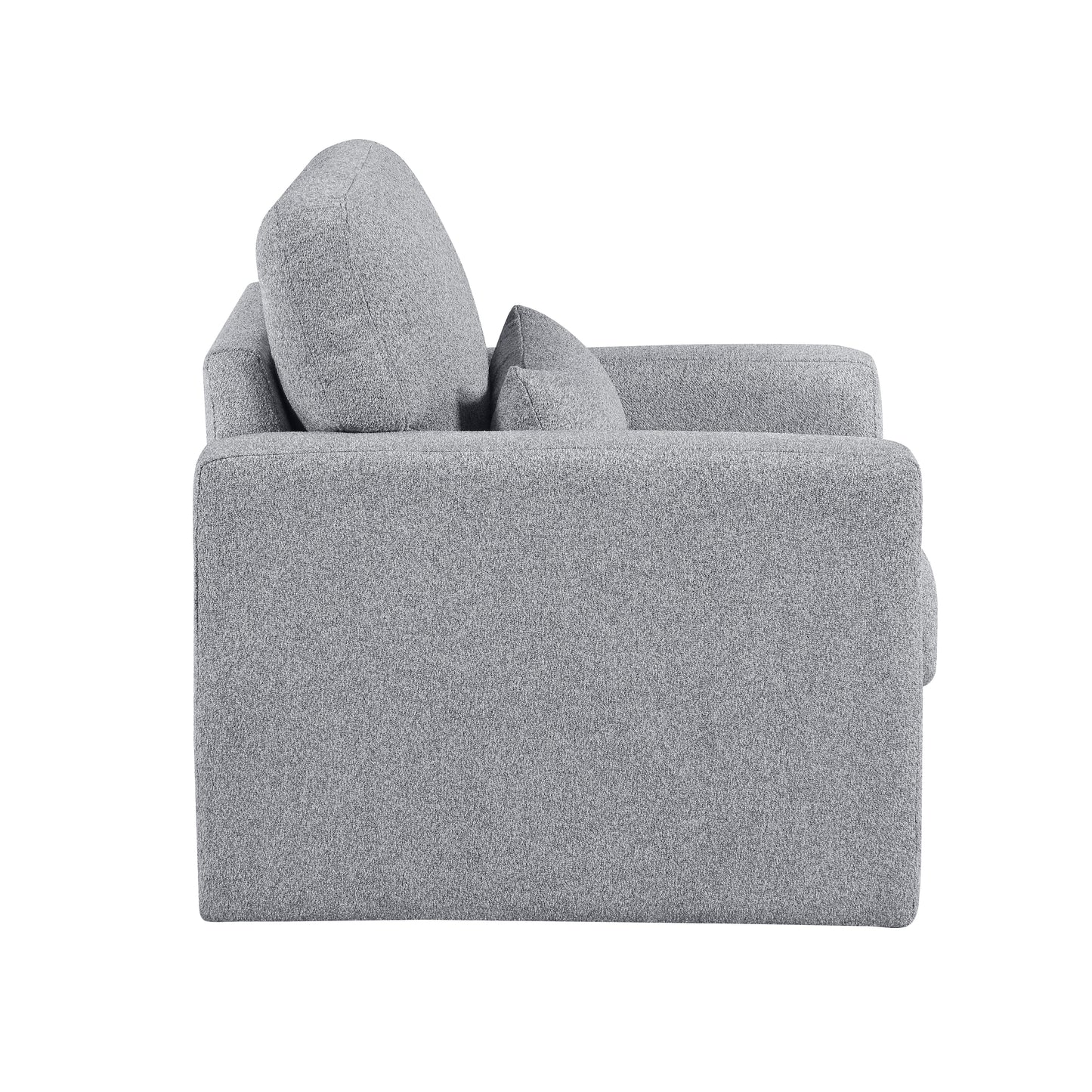 Homelegance Pompano Swivel Accent Chair in Gray Fabric 9630GY-1SW