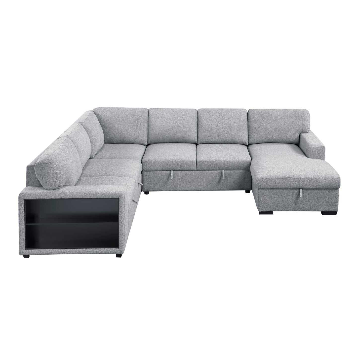 Homelegance Pompano Gray Sectional Sofa 9630GY-42LRC