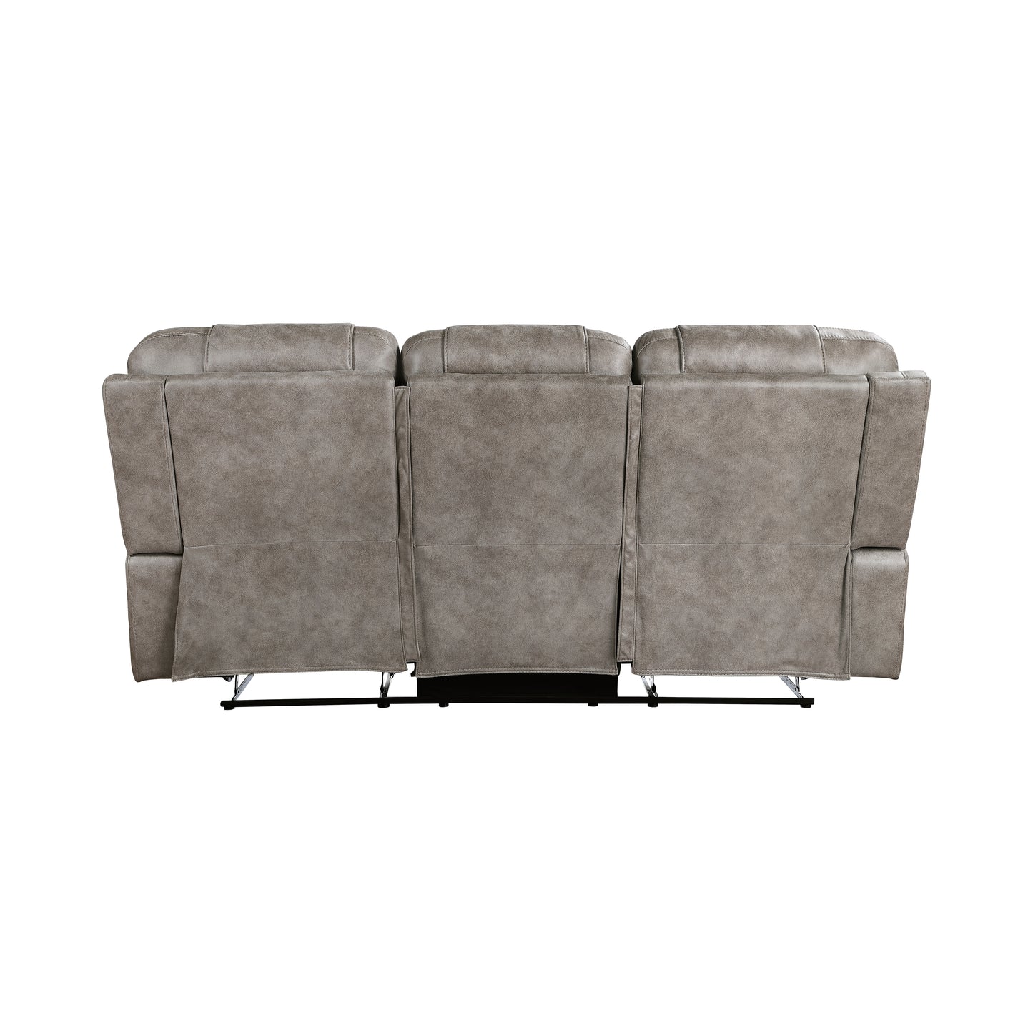 Homelegance Oberon Sectional Sofa Grayish-Brown Dual Reclining Comfort 9634GBR-3