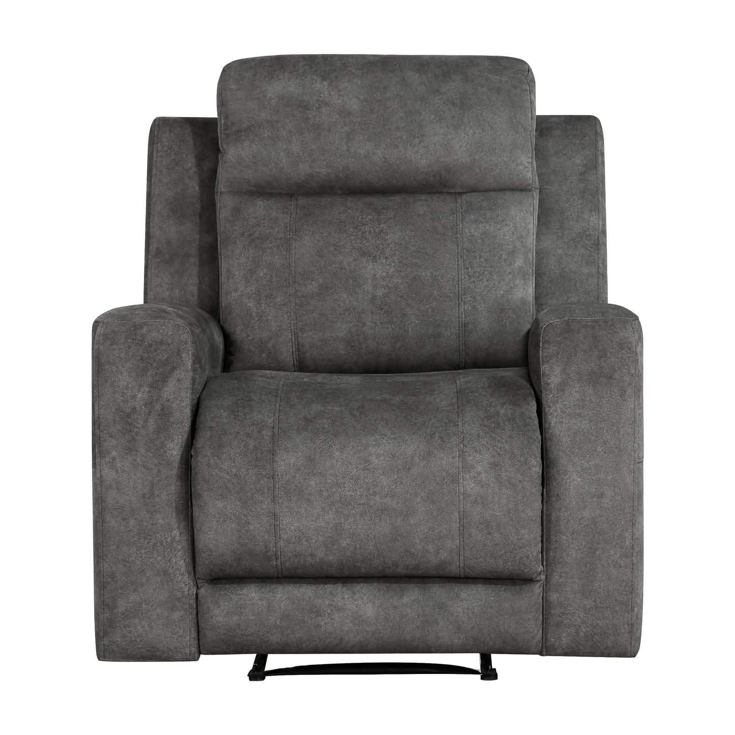 Homelegance Yates Reclining Chair in Brownish Gray Textured Microfiber 9635DG-1