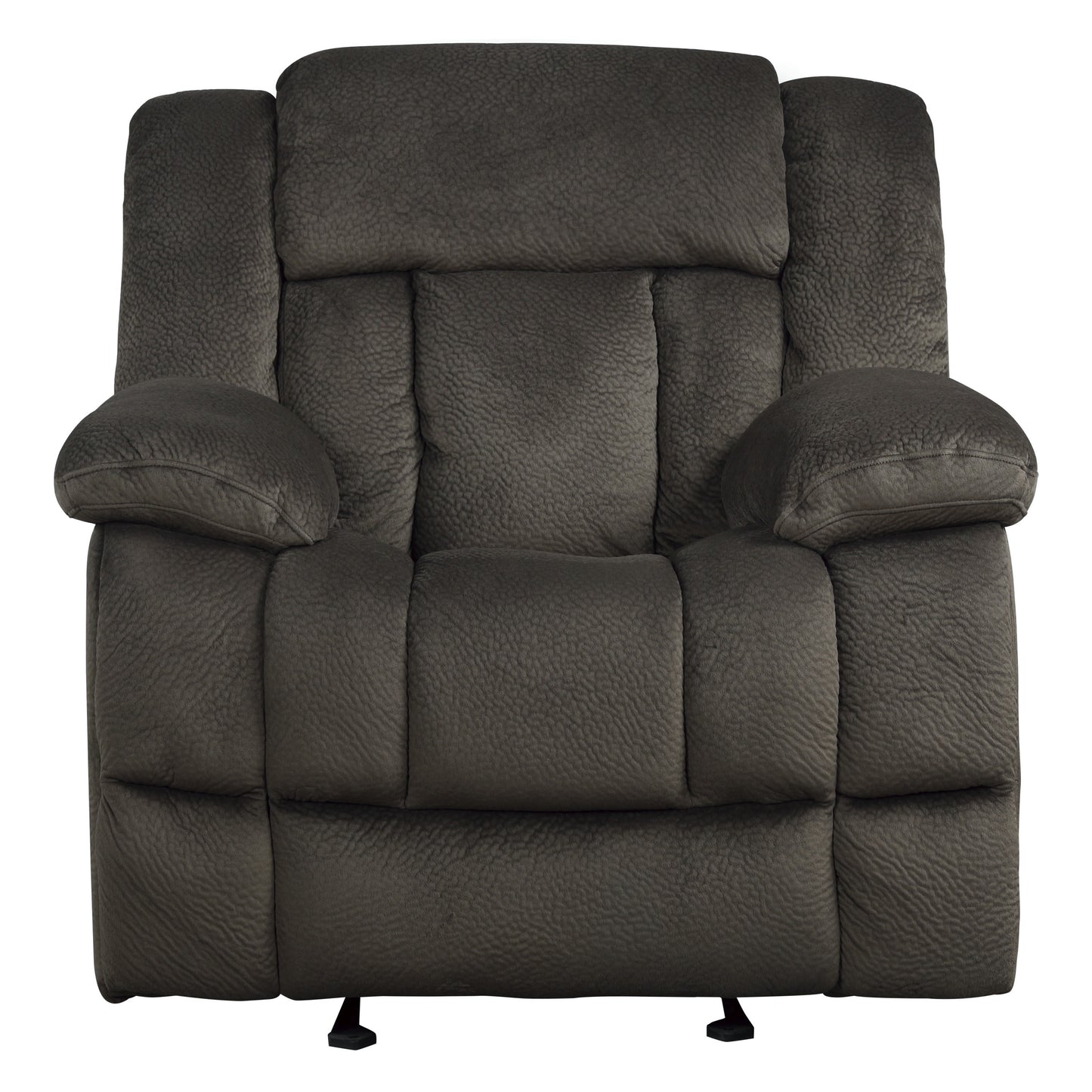 Homelegance Laurelton Glider Recliner Chair in Chocolate Microfiber 9636-1