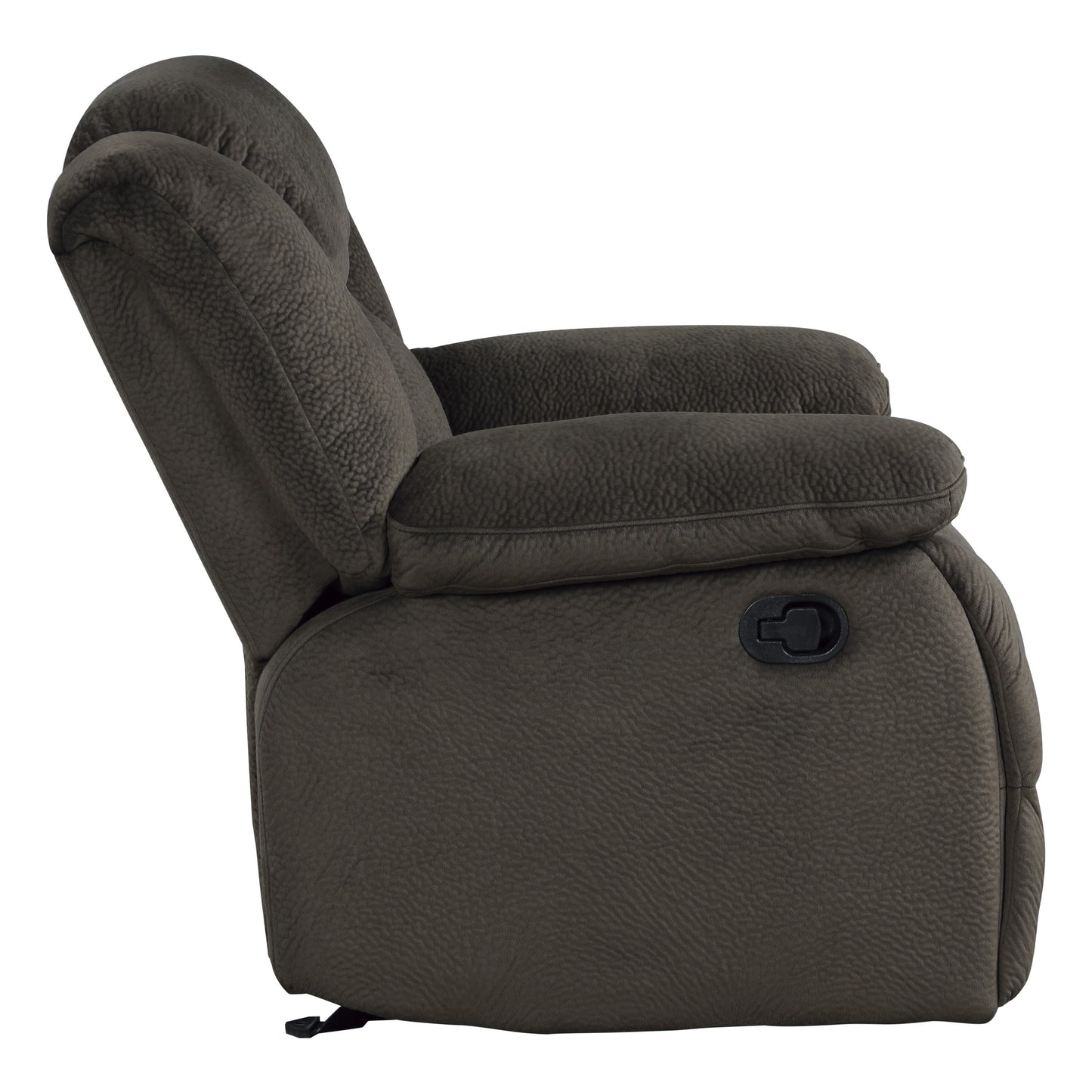 Homelegance Laurelton Glider Recliner Chair in Chocolate Microfiber 9636-1