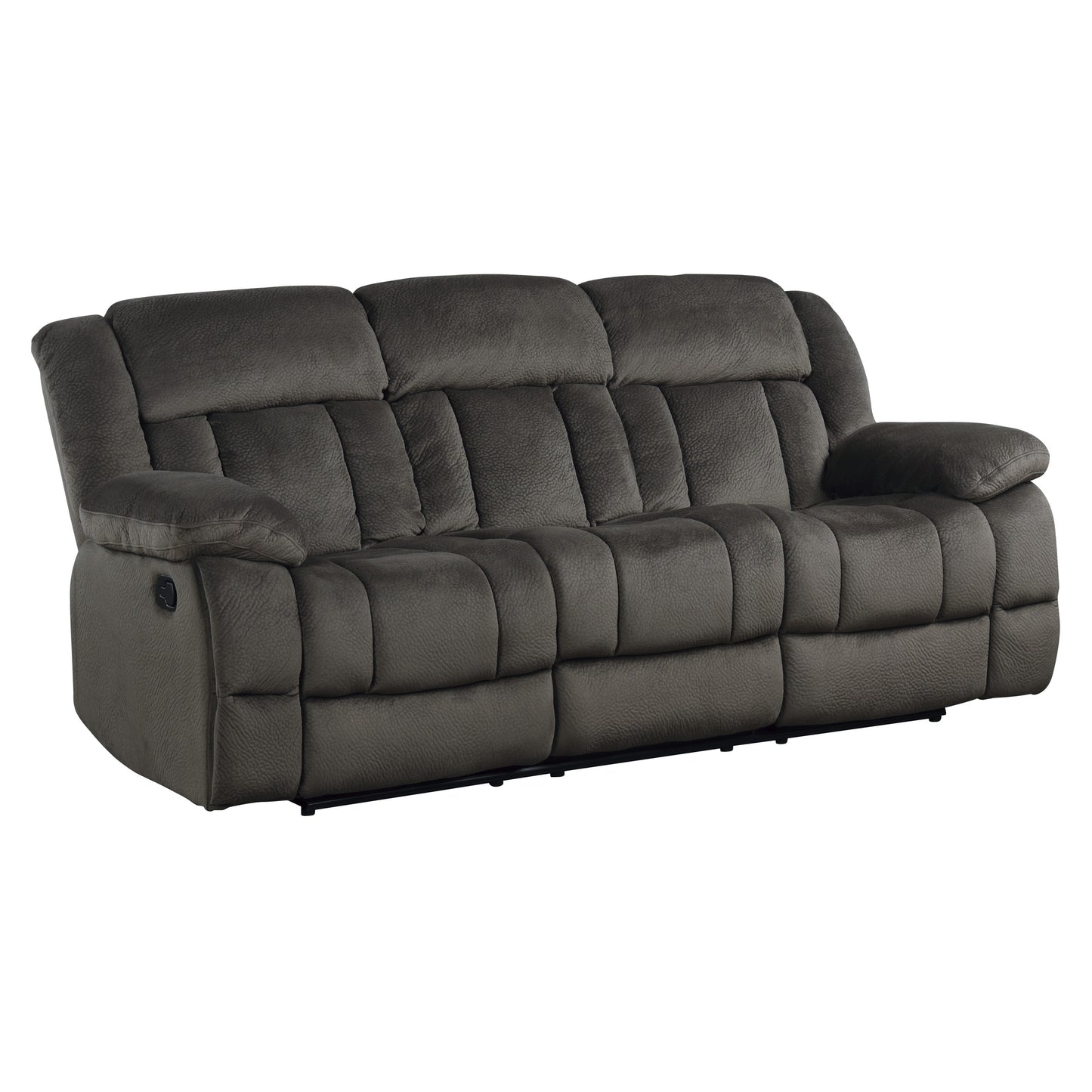 Homelegance Laurelton Sectional Sofa in Rich Chocolate Textured Plush 9636-3