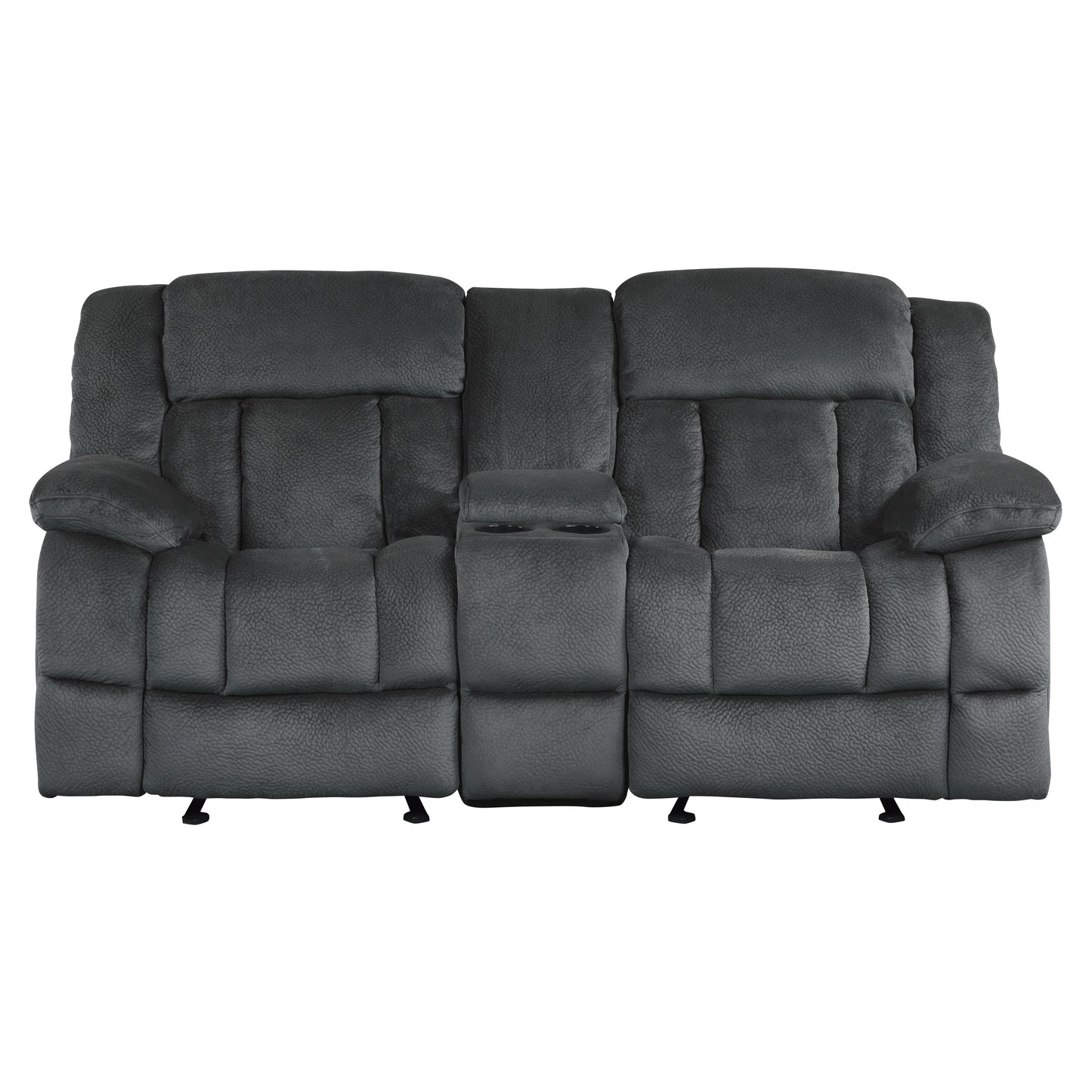Homelegance Laurelton Glider Reclining Charcoal 9636CC-2