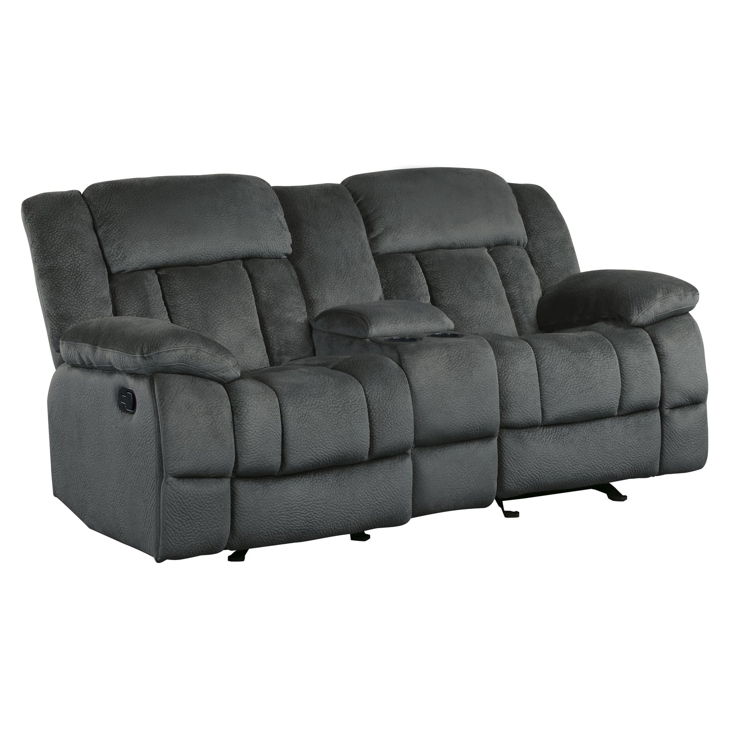 Homelegance Laurelton Glider Reclining Charcoal 9636CC-2