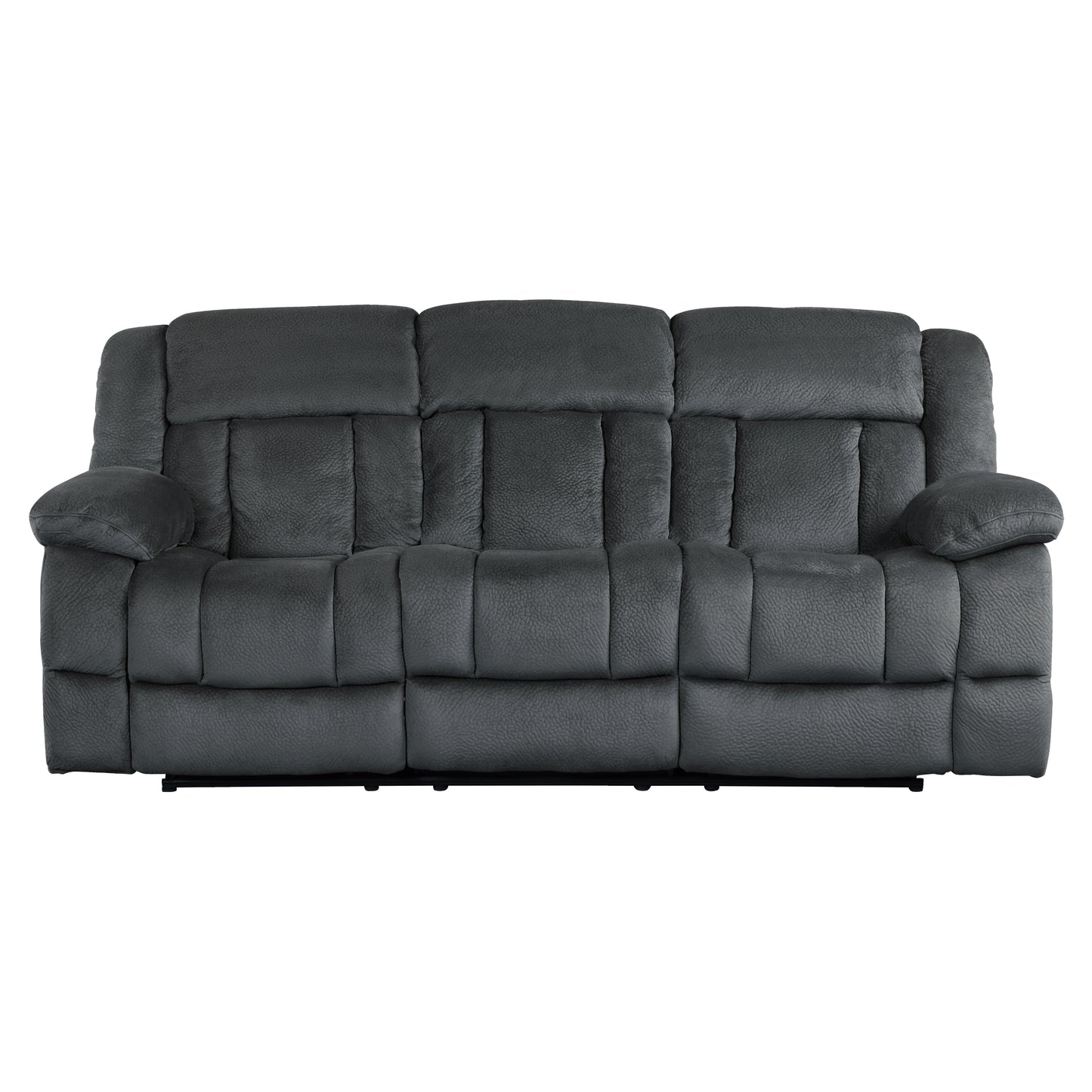 Homelegance Laurelton Charcoal Double Reclining Sectional Sofa 9636CC-3