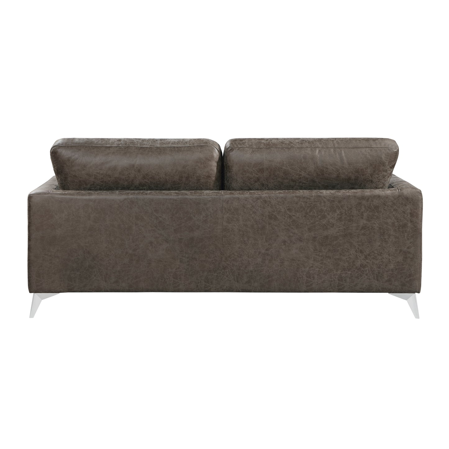 Homelegance Cazon Sectional Sofa in Brownish Gray Polished Microfiber 9637BRG-3