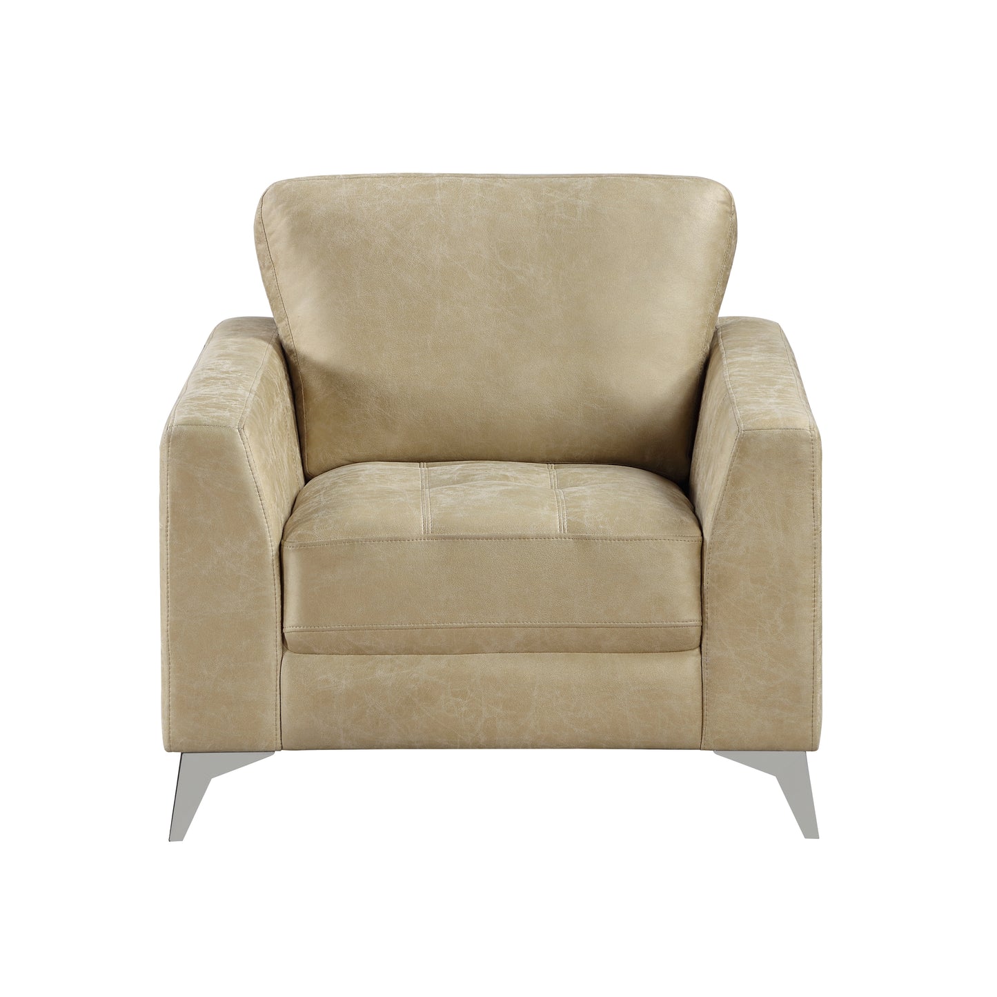 Homelegance Cazon Accent Chair in Sand Polished Microfiber 9637SND-1