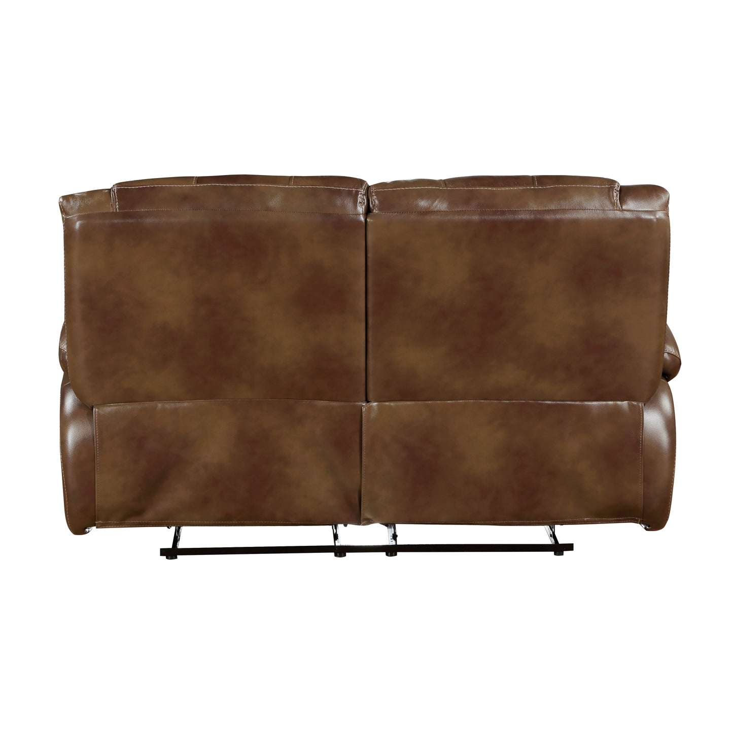 Homelegance Ellicott Brown Leather Loveseat Reclining 9639BR-2