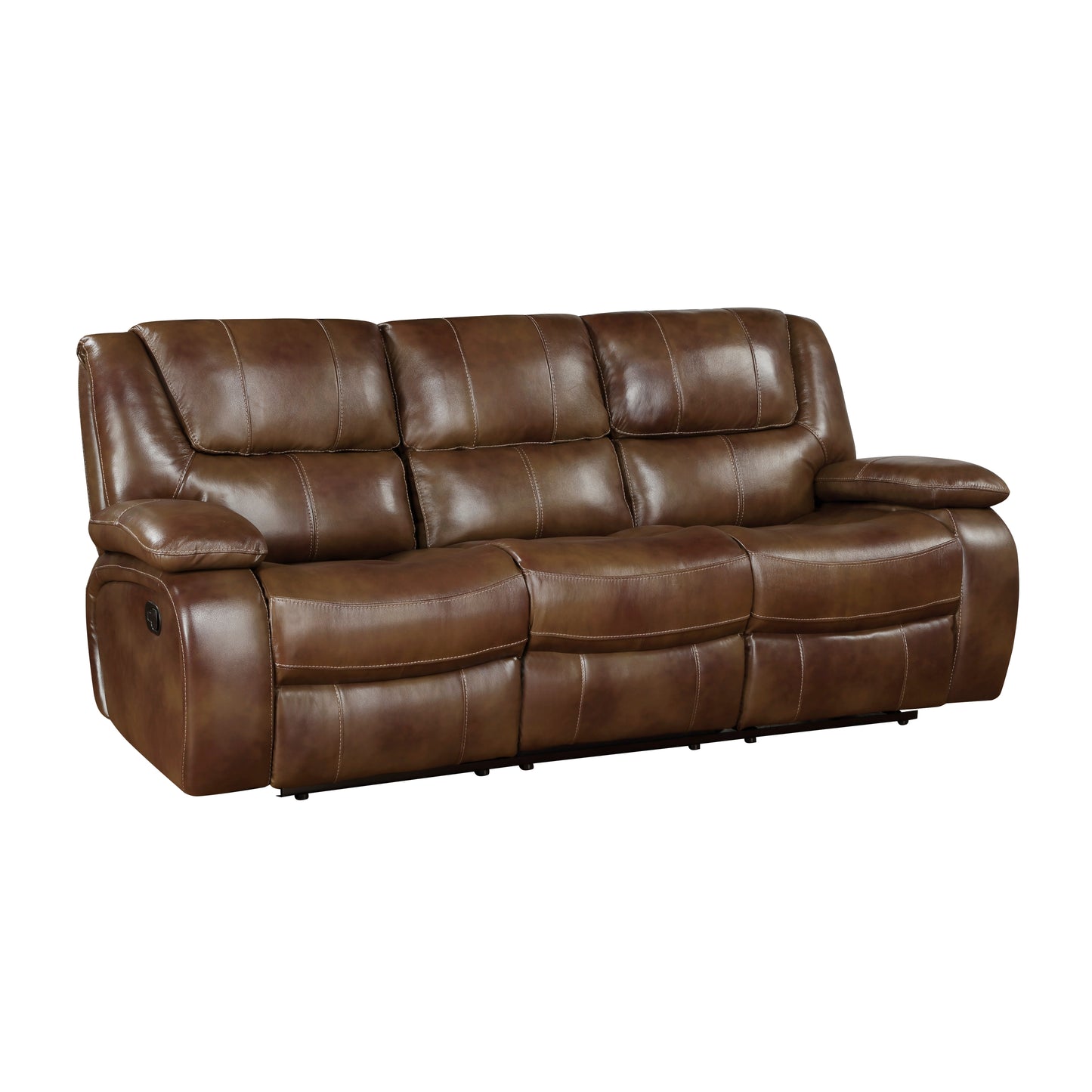 Homelegance Ellicott Brown Dual Reclining Sectional Sofa 9639BR-3