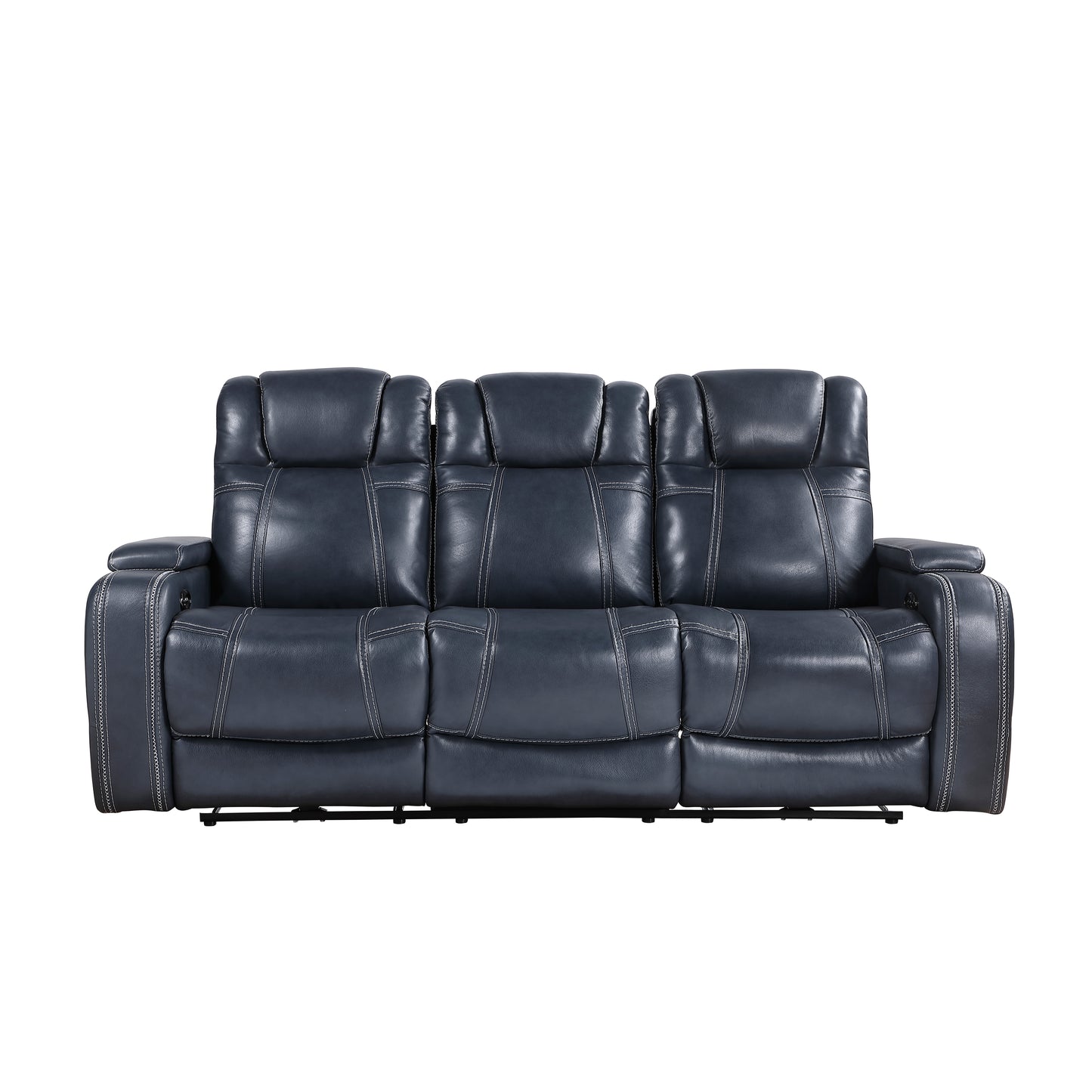 Homelegance Keziah Blue Power Reclining Sectional Sofa 9640BU-3PWH