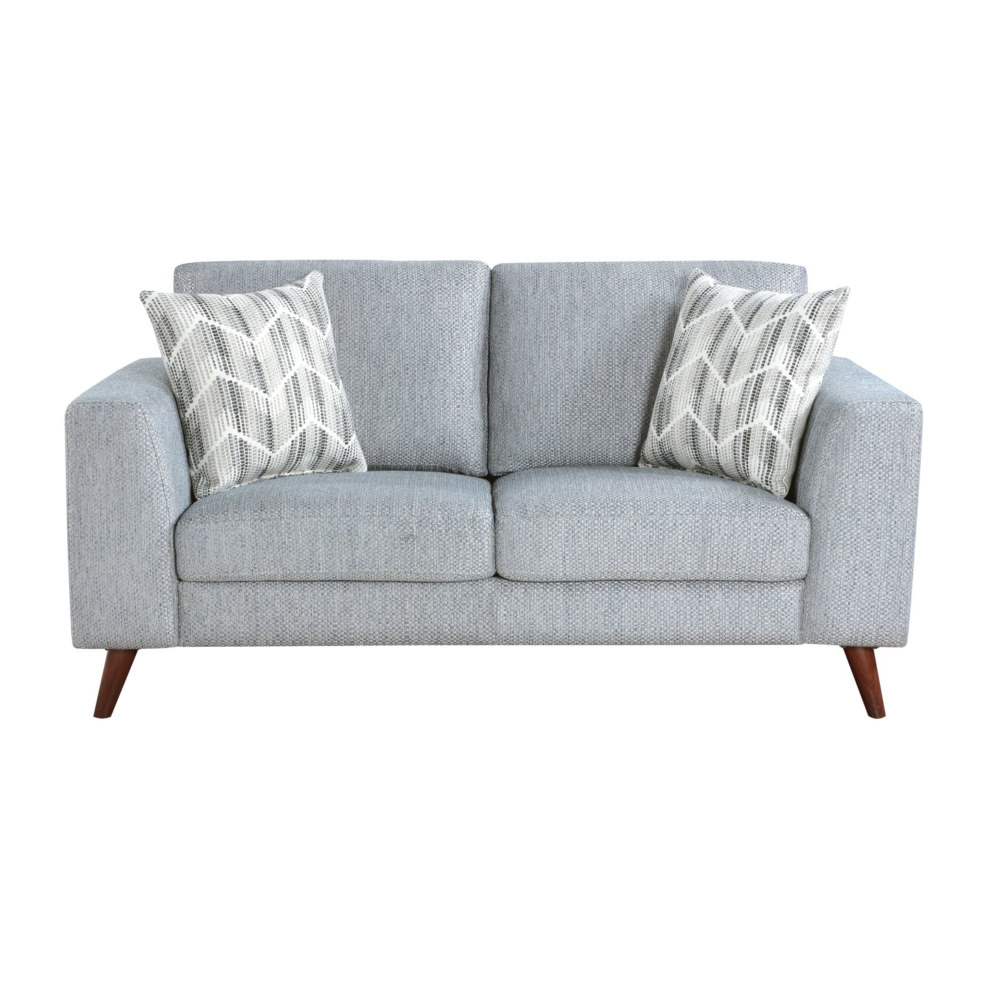 Homelegance Loveseat Gray Upholstered Modern Design for Cozy Spaces 9644BGY-2