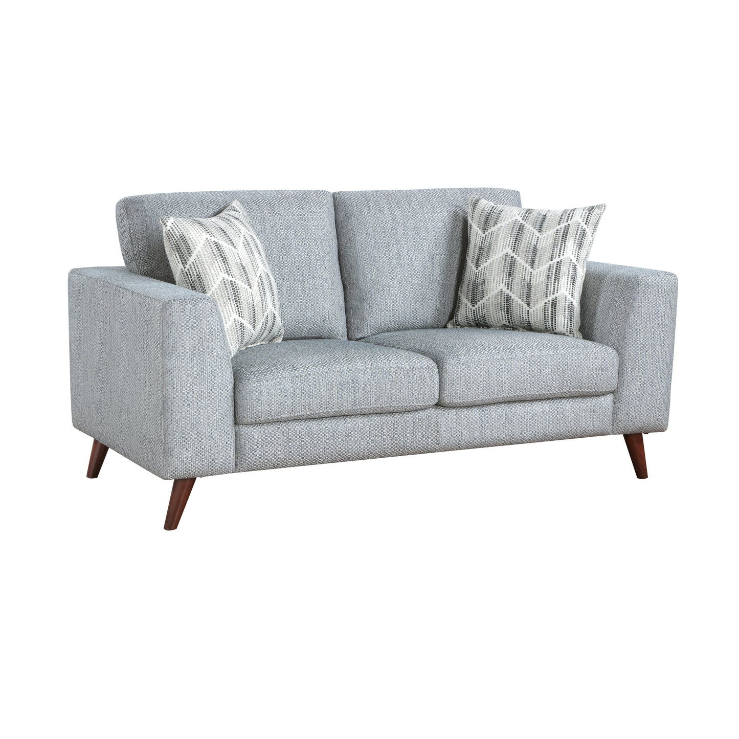 Homelegance Loveseat Gray Upholstered Modern Design for Cozy Spaces 9644BGY-2