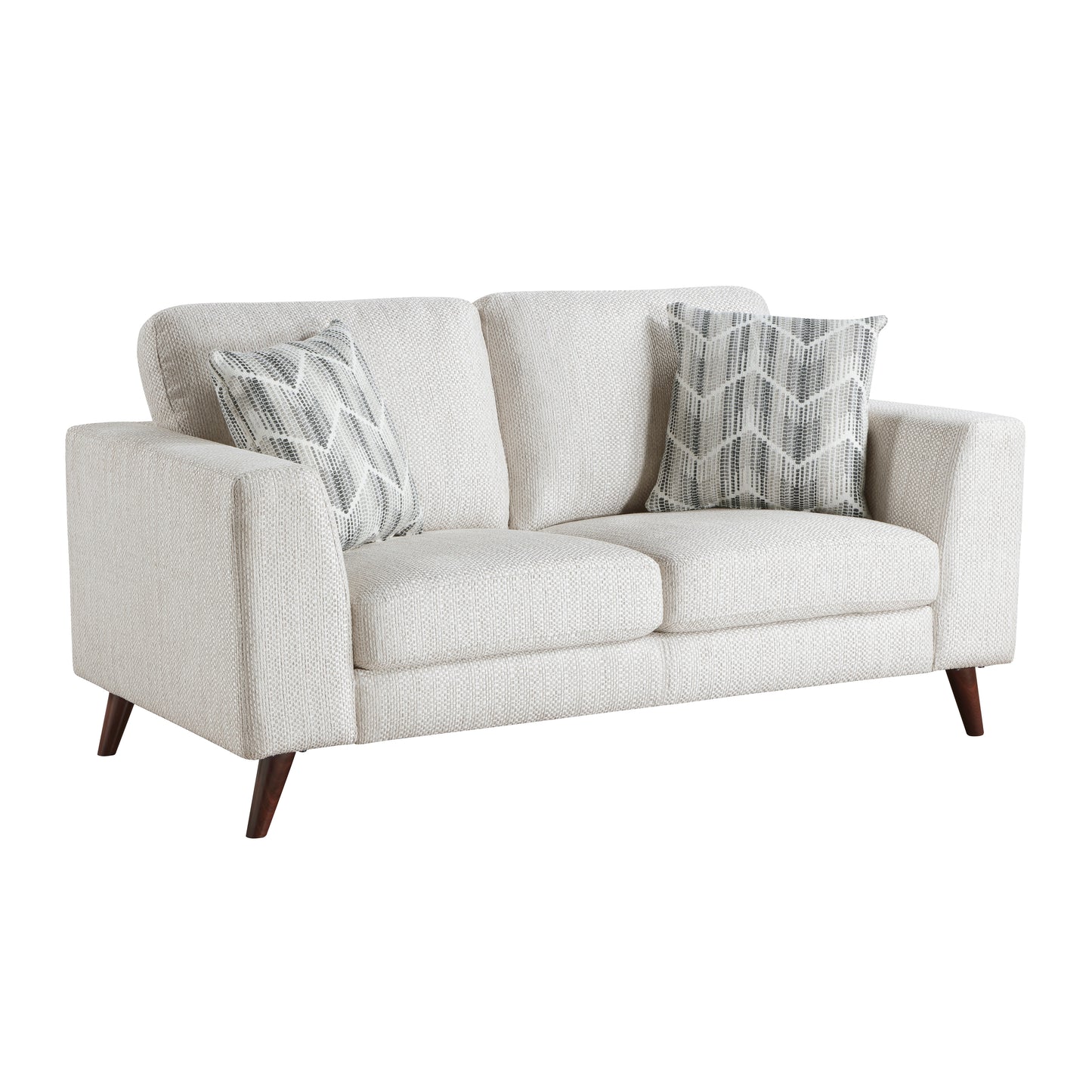 Homelegance Loveseat in Gray Upholstered Stylish Comfort Design 9644SVE-2