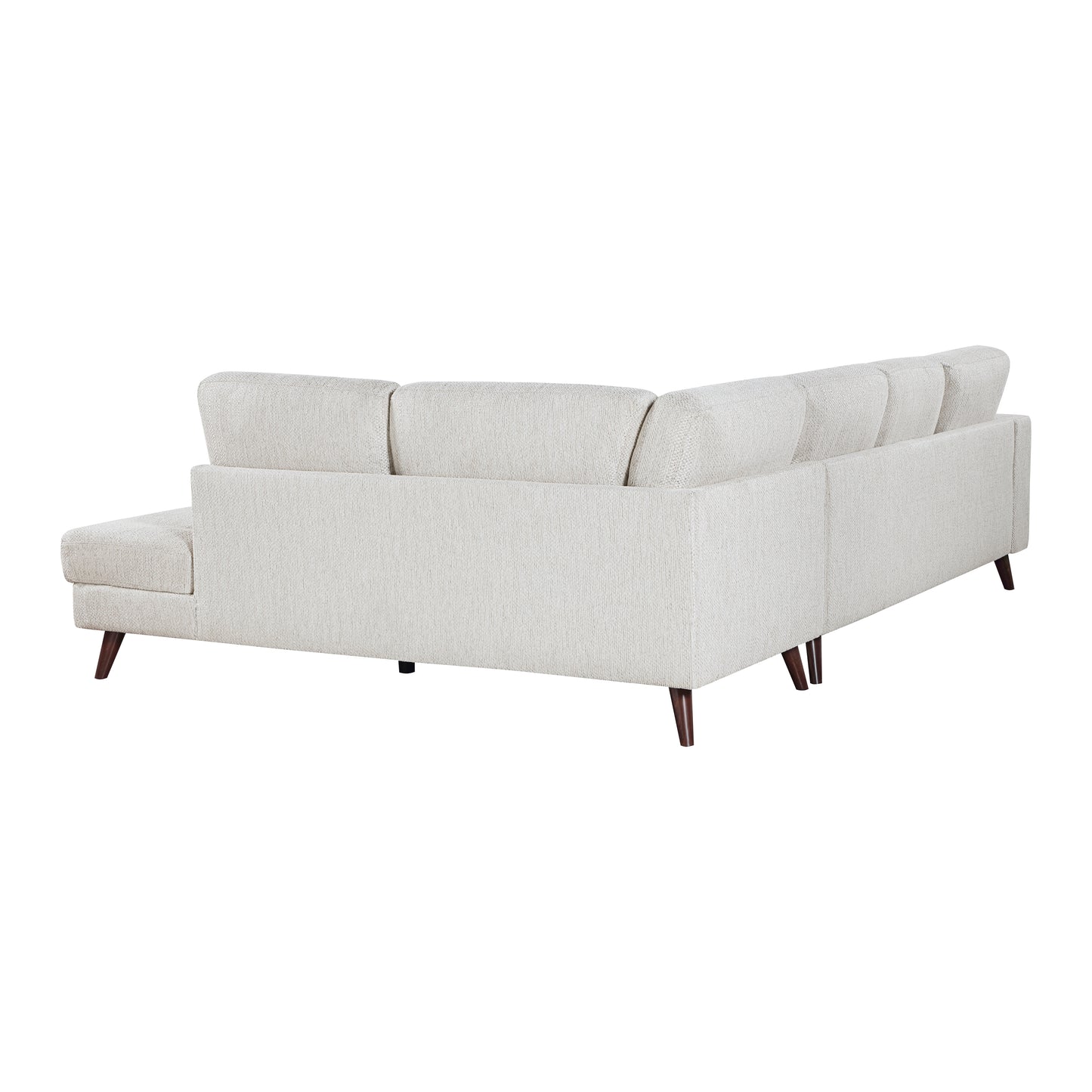 Homelegance Sectional Sofa in Stylish Velvet Gray 9644SVE-23L5R