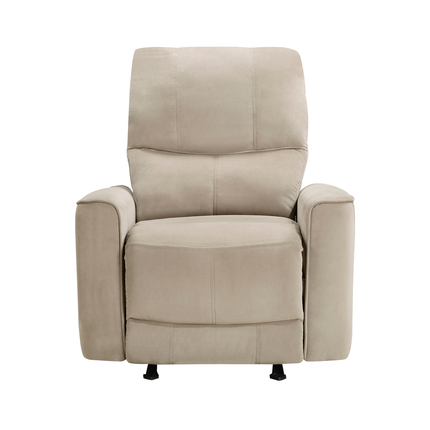 Homelegance Artem Reclining Chair Power Recliner Light Brown Velvet 9645BR-1PW