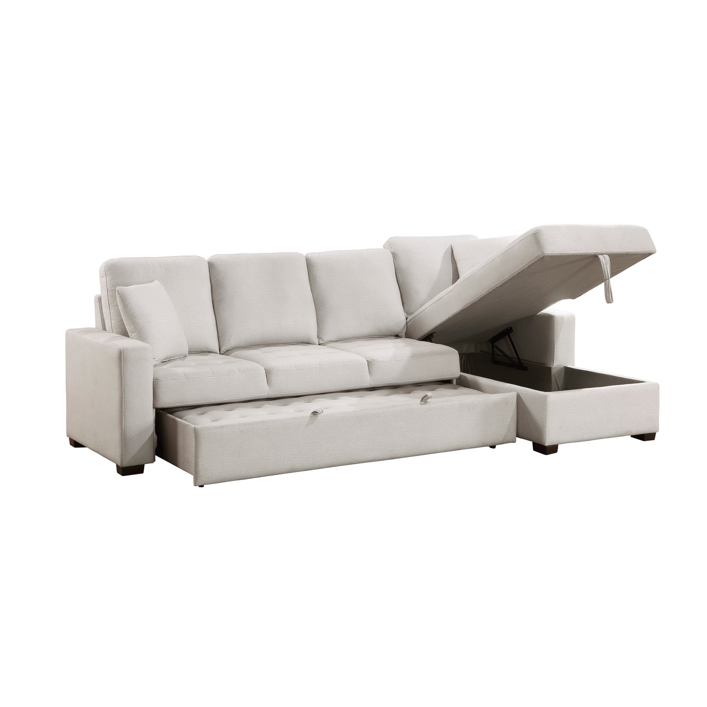 Homelegance Dimitri Sectional Sofa in Elegant Gray 9647CE-23LRC