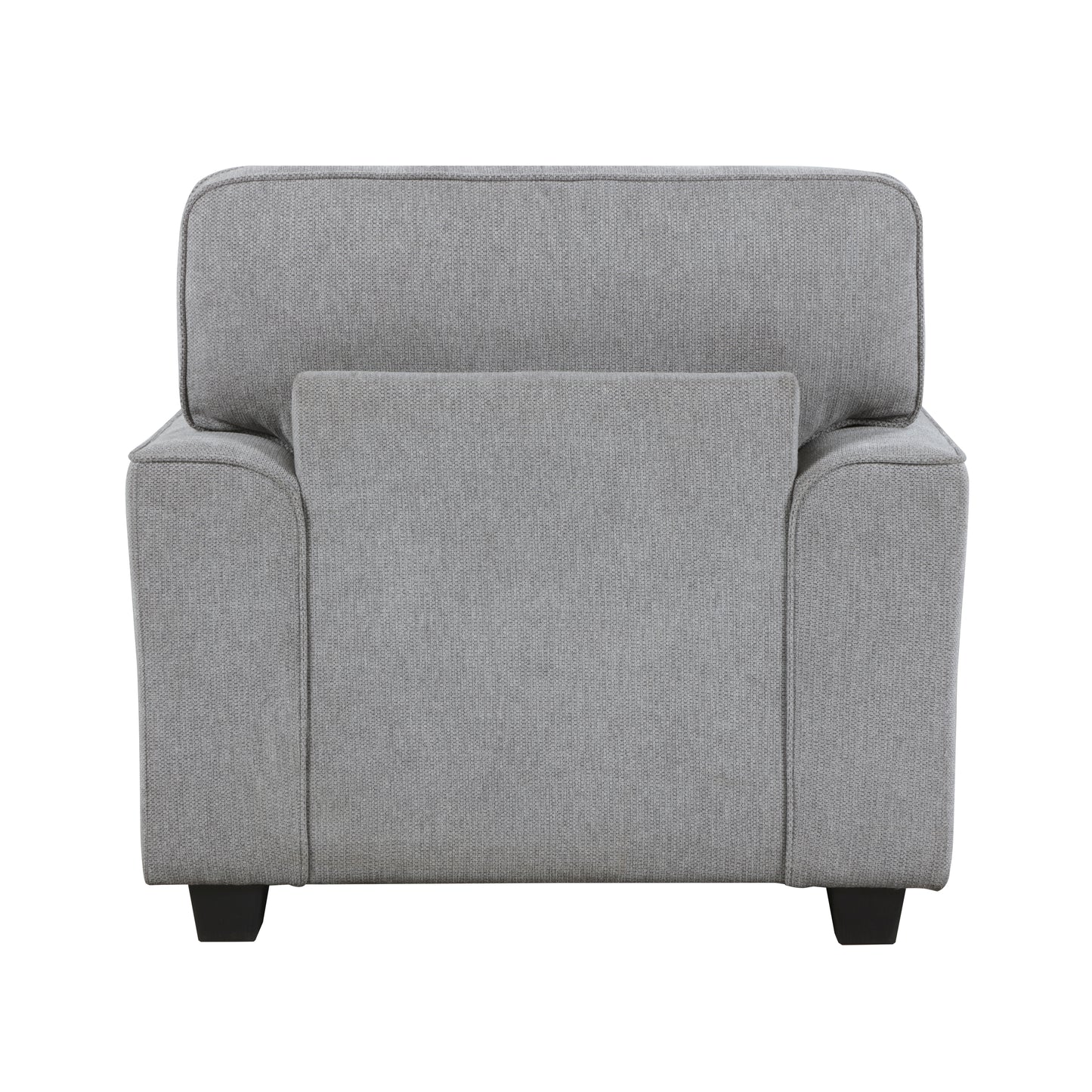 Homelegance Bradford Accent Chair in Gray Chenille with Nailhead Trim 9648GY-1
