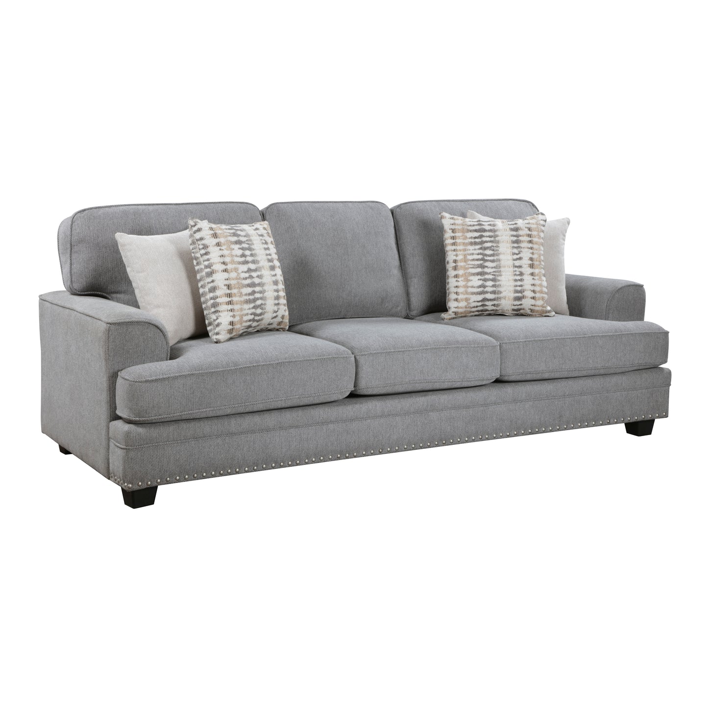 Homelegance Bradford Sectional Sofa Gray Chenille Elegant Design 9648GY-3