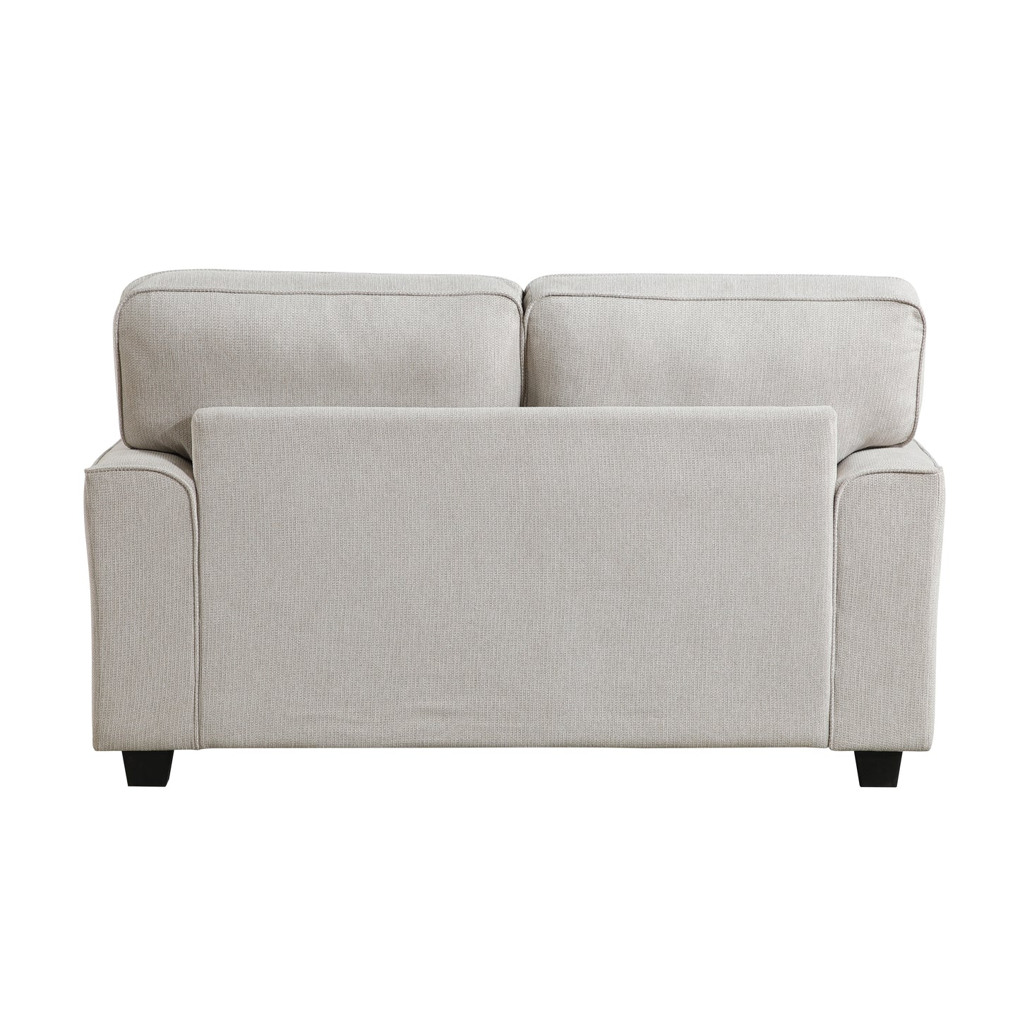 Homelegance Bradford Loveseat in Sand Chenille with Nailhead Trim 9648SN-2