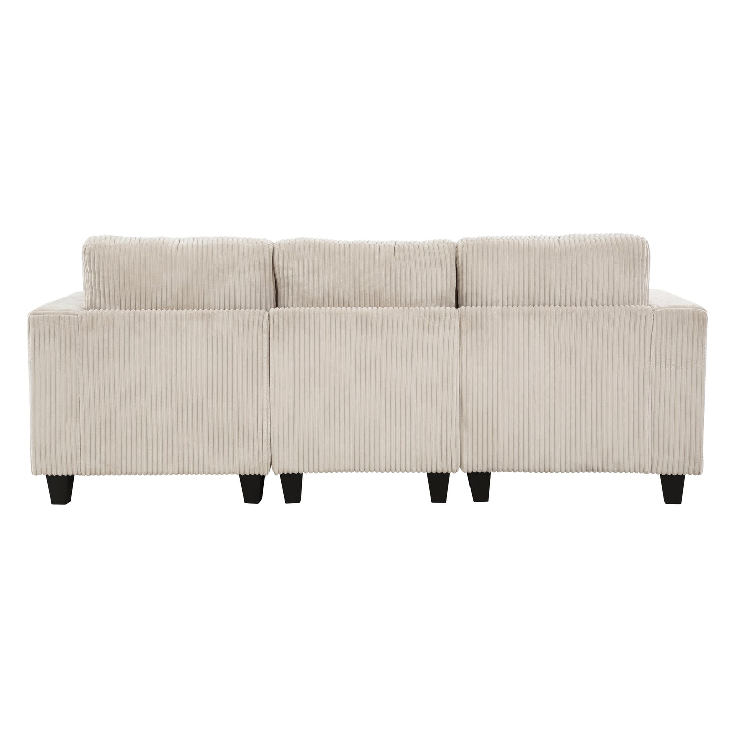 Homelegance Walterboro Beige Sectional Sofa with Storage and USB Ports 9650BE-3
