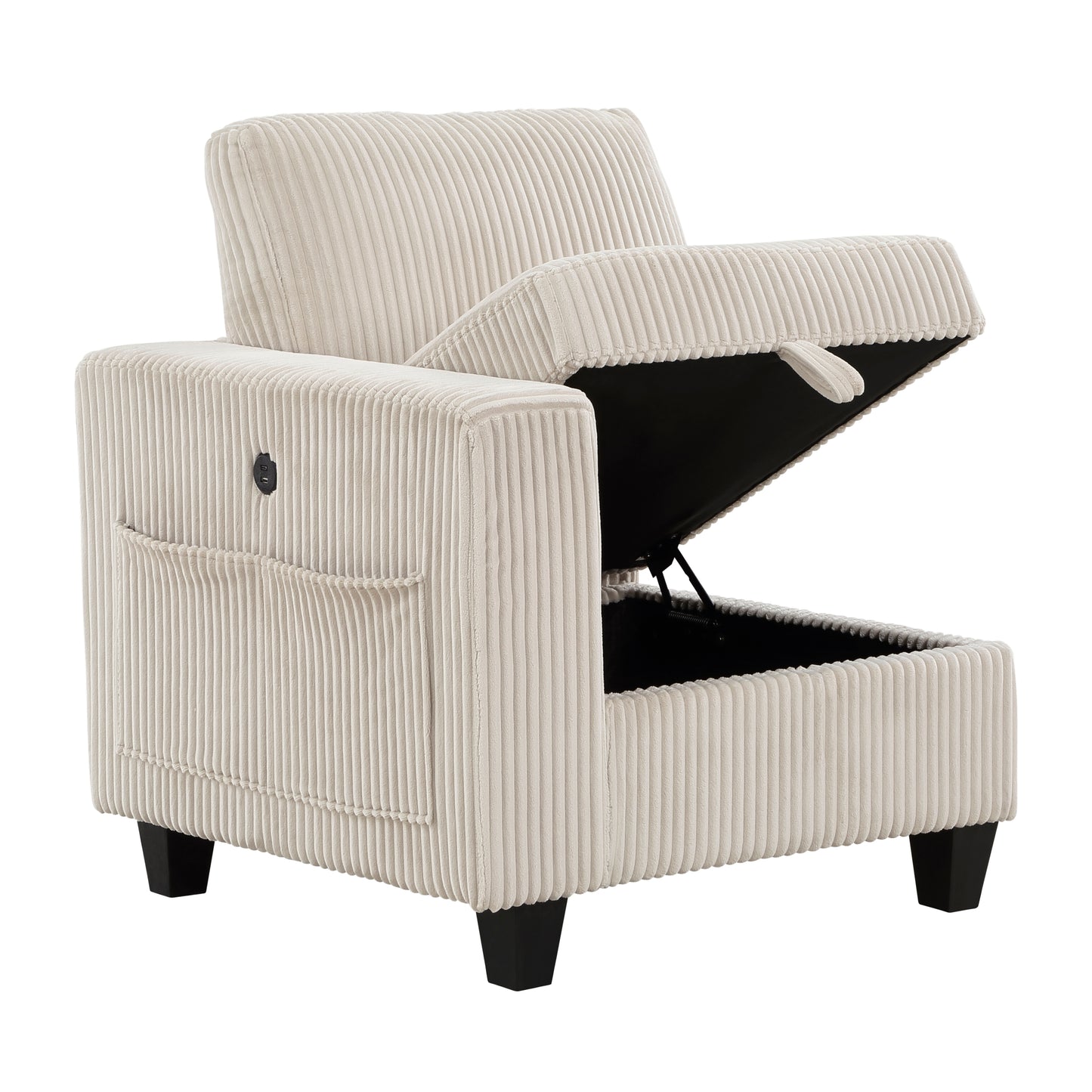 Homelegance Walterboro Sectional Sofa in Beige 9650BE-4SC
