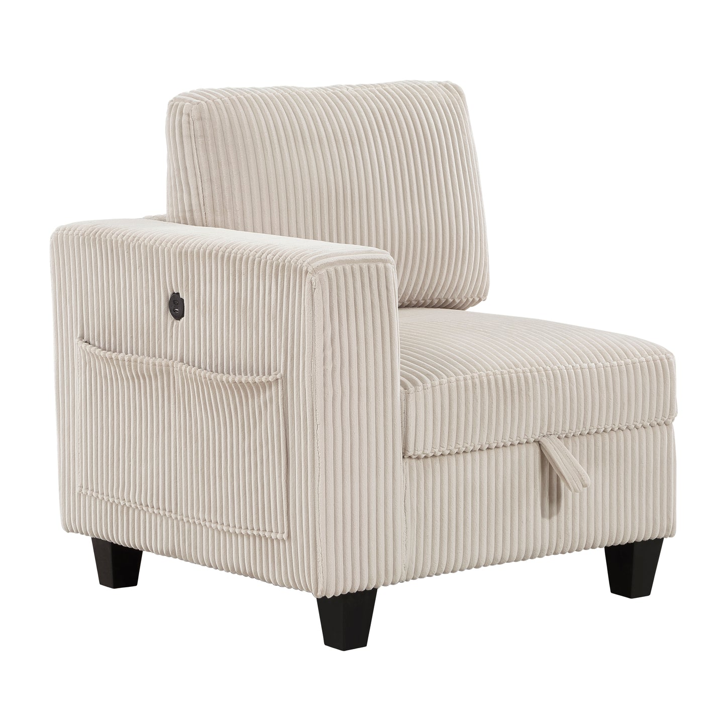 Homelegance Walterboro Sectional Sofa in Beige 9650BE-4SC