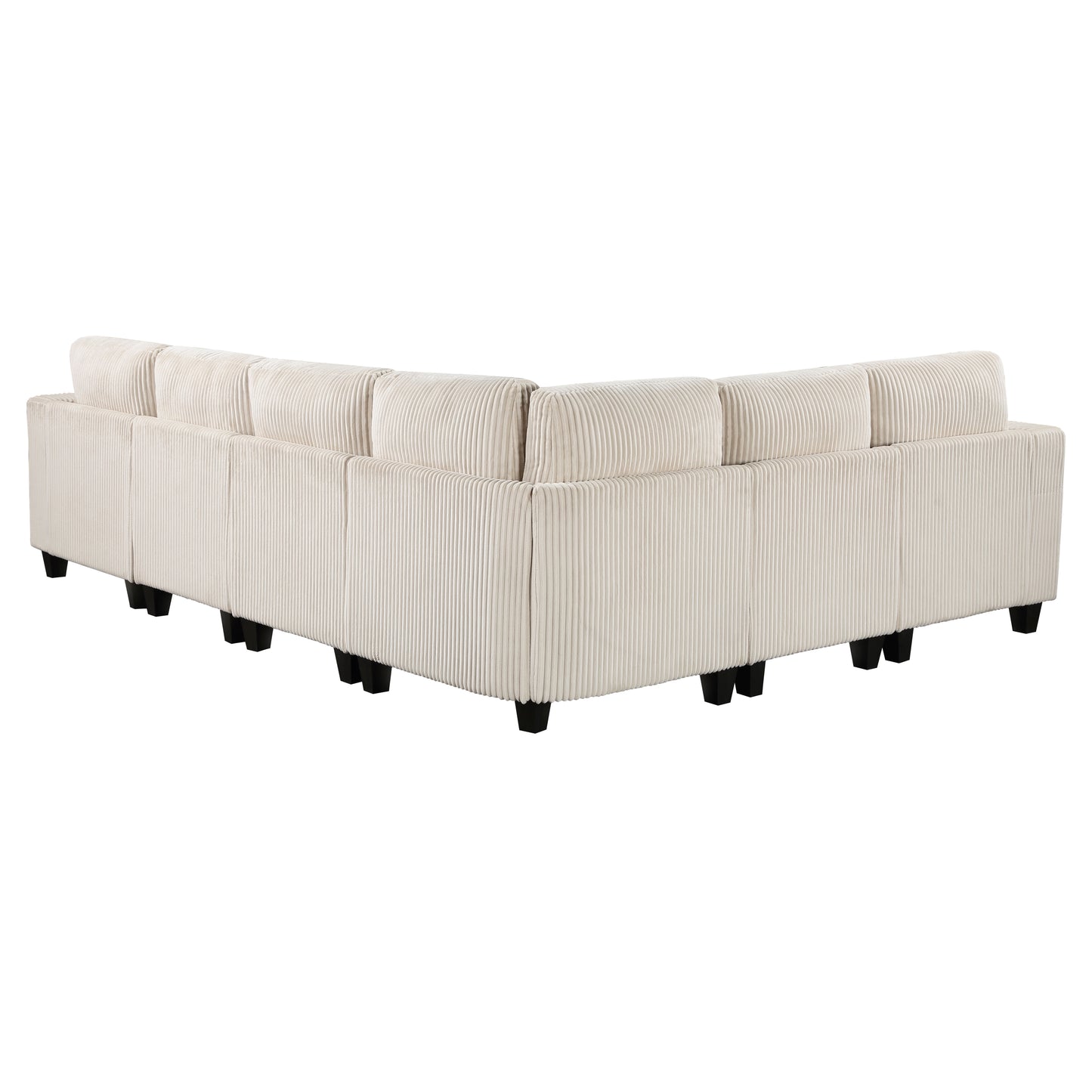 Homelegance Walterboro Sectional Sofa in Beige 9650BE-6SC