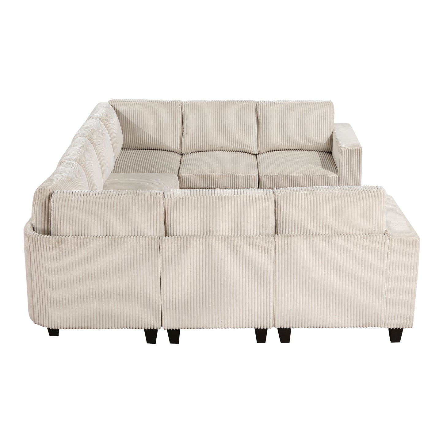 Homelegance Walterboro Sectional Sofa in Beige 9650BE-8SC