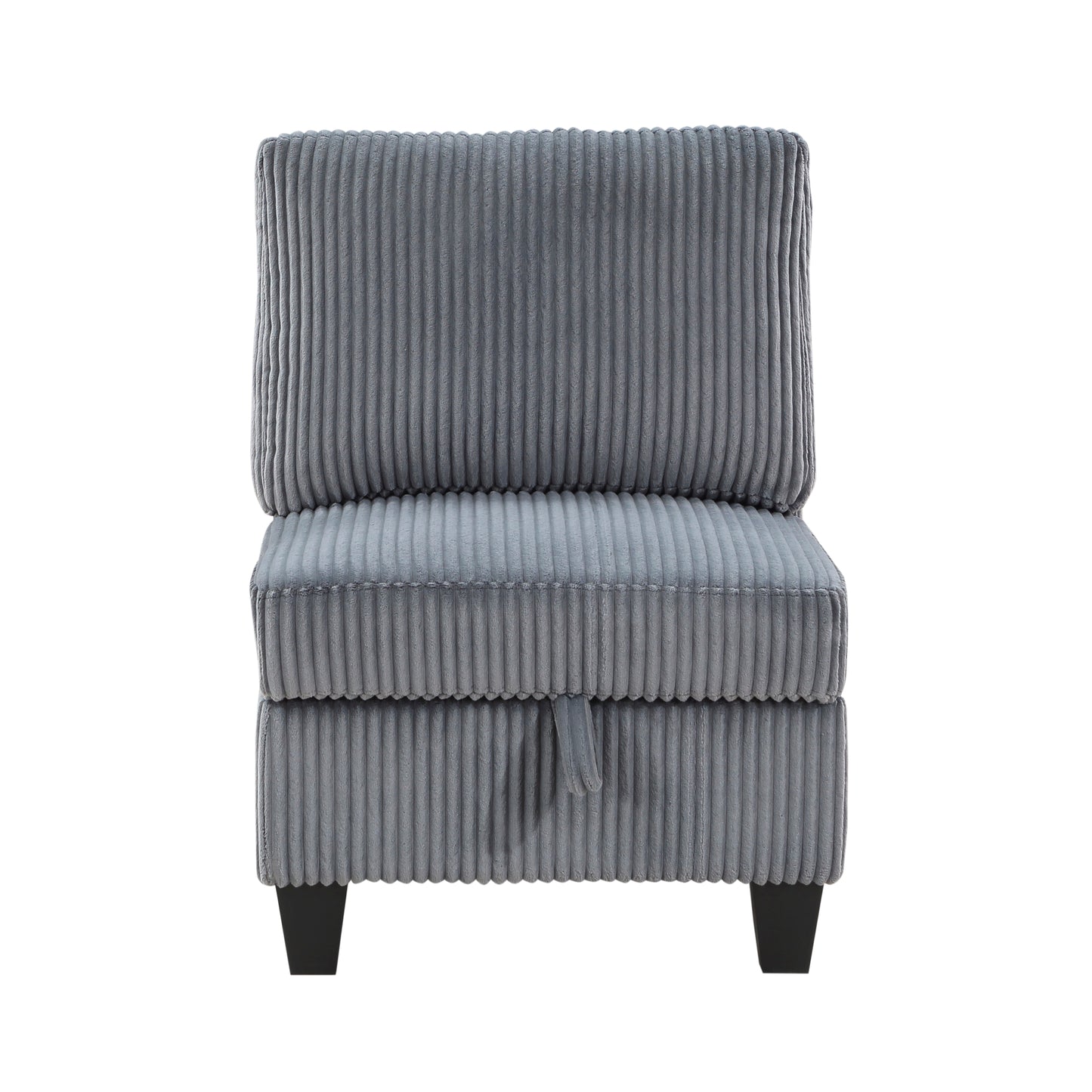 Homelegance Walterboro Sectional Sofa in Dark Gray 9650DG-7SC