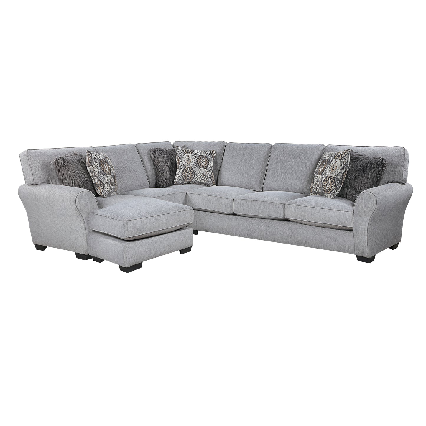 Homelegance Kieran Sectional Sofa in Gray 9679GY-SC for Stylish Living Spaces