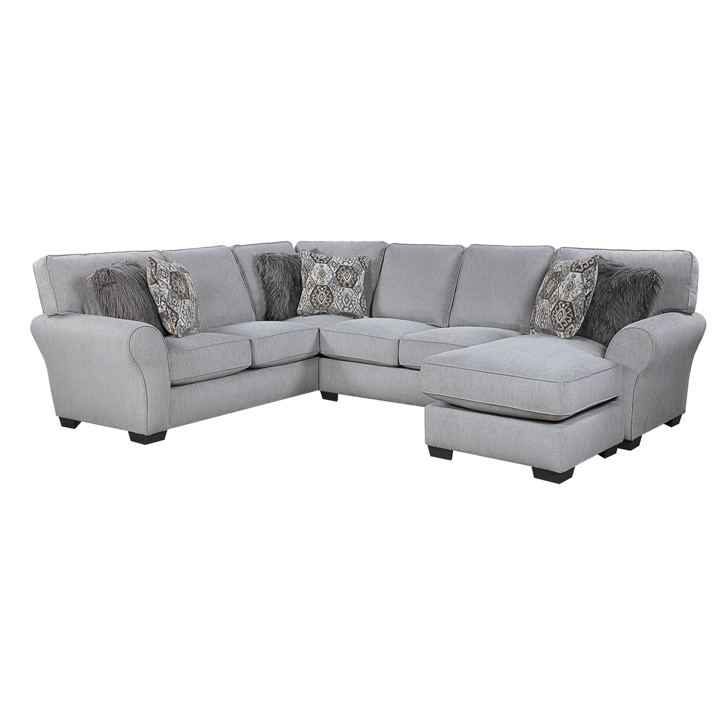Homelegance Kieran Sectional Sofa in Gray 9679GY-SC for Stylish Living Spaces