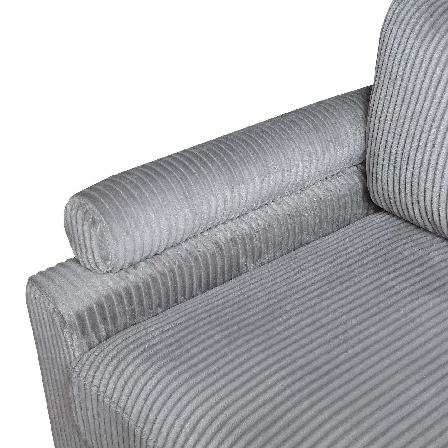 Homelegance Sectional Sofa Gray Fabric 9688GY-63CR2ACOT