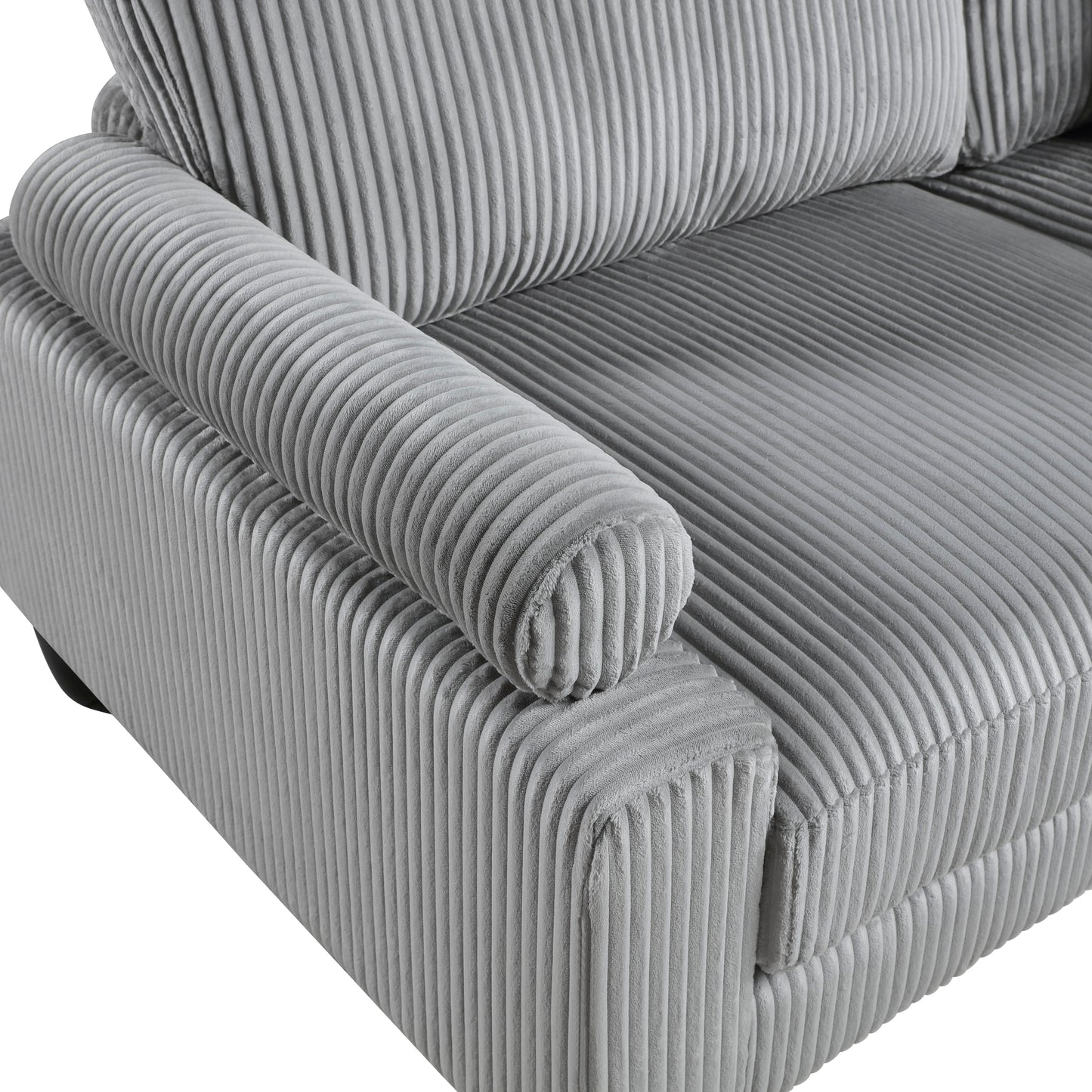 Homelegance Sectional Sofa Gray Fabric 9688GY-63CR2ACOT