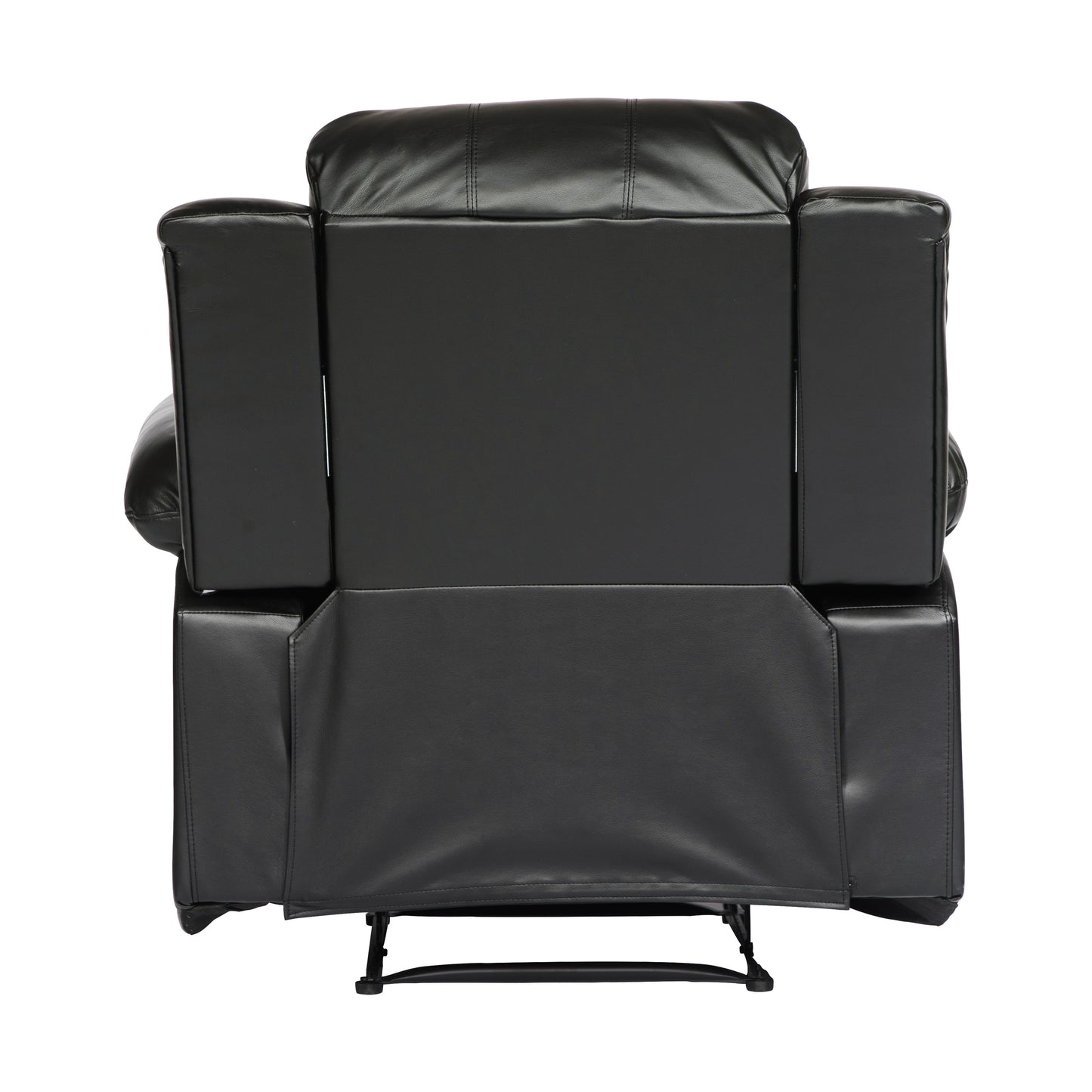 Homelegance Cranley Reclining Chair in Black Faux Leather 9700BLK-1