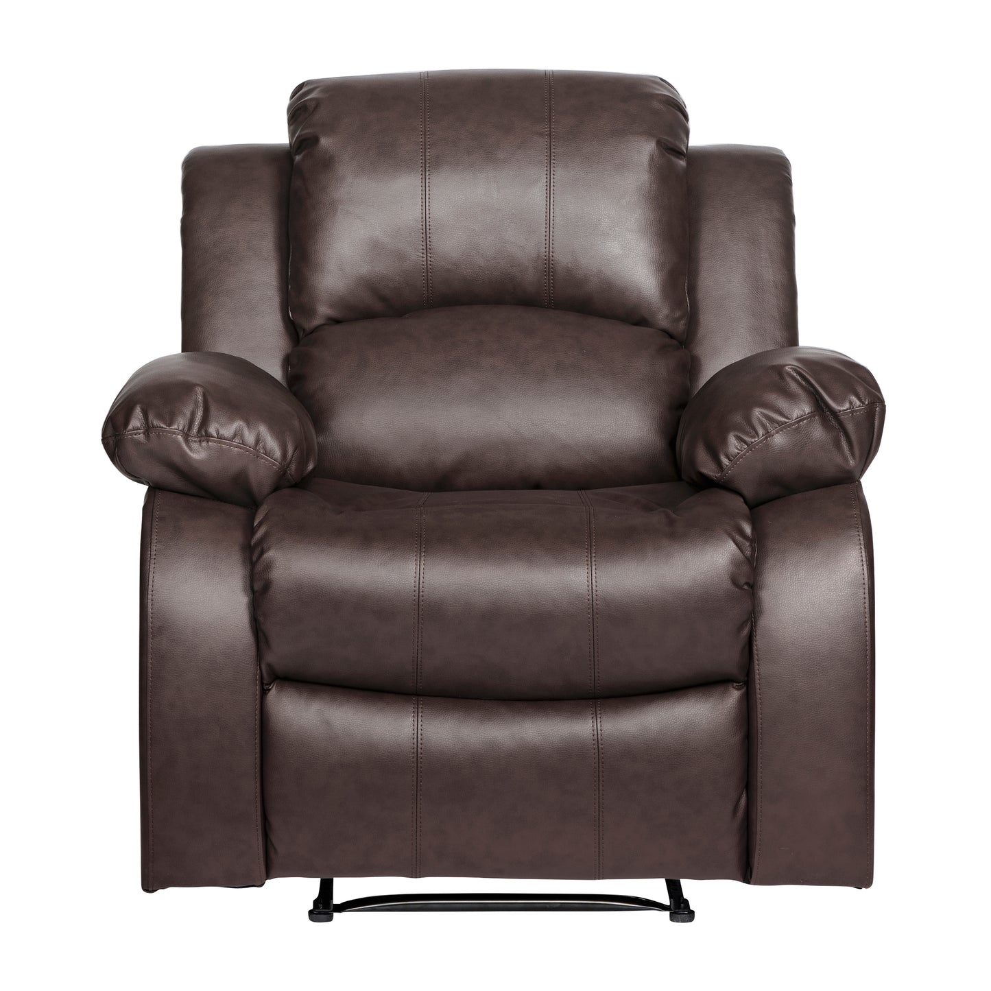 Homelegance Cranley Reclining Chair in Brown Faux Leather 9700BRW-1